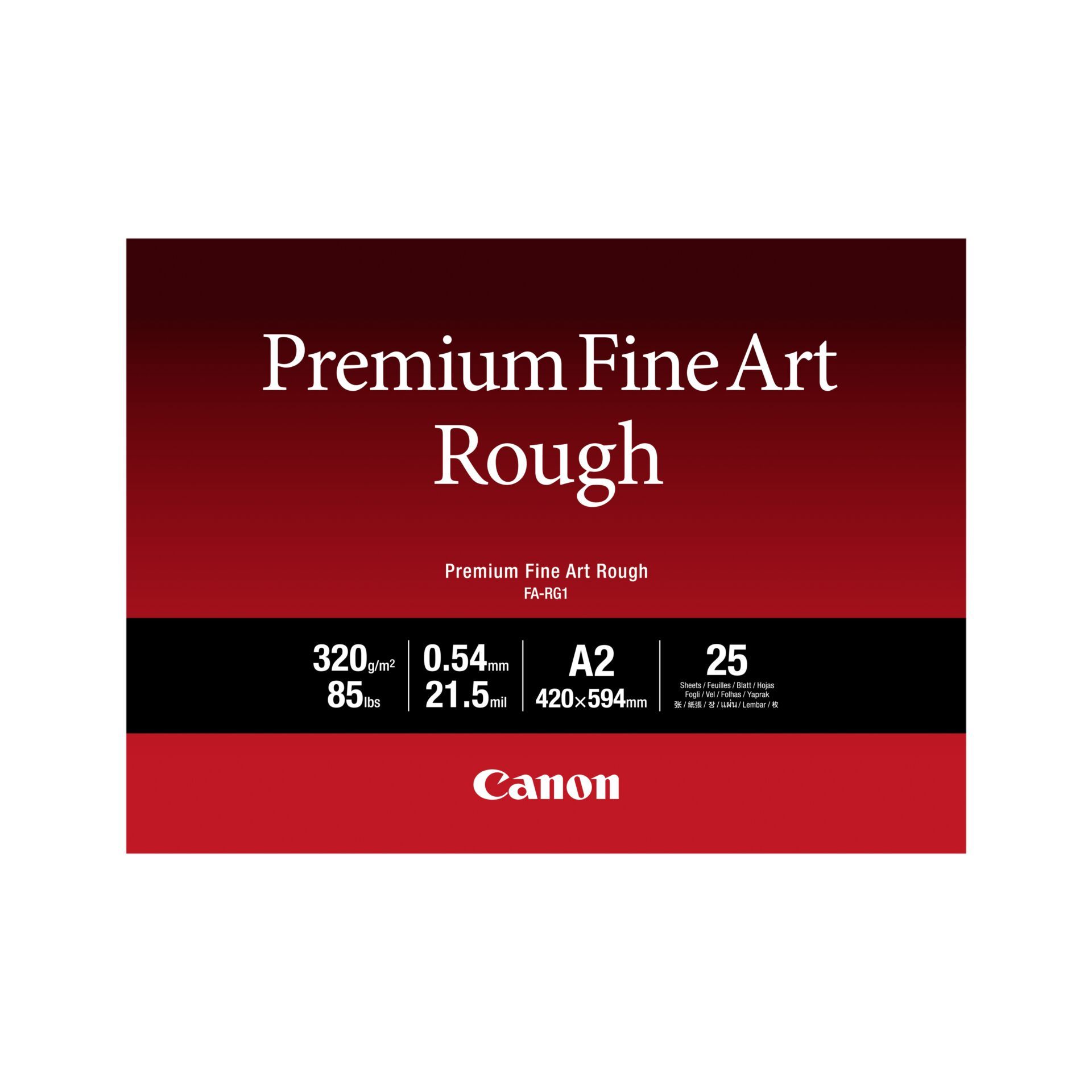 Canon FA-RG 1 Premium Fine Art Rough A 2, 25 Sheet, 320 g