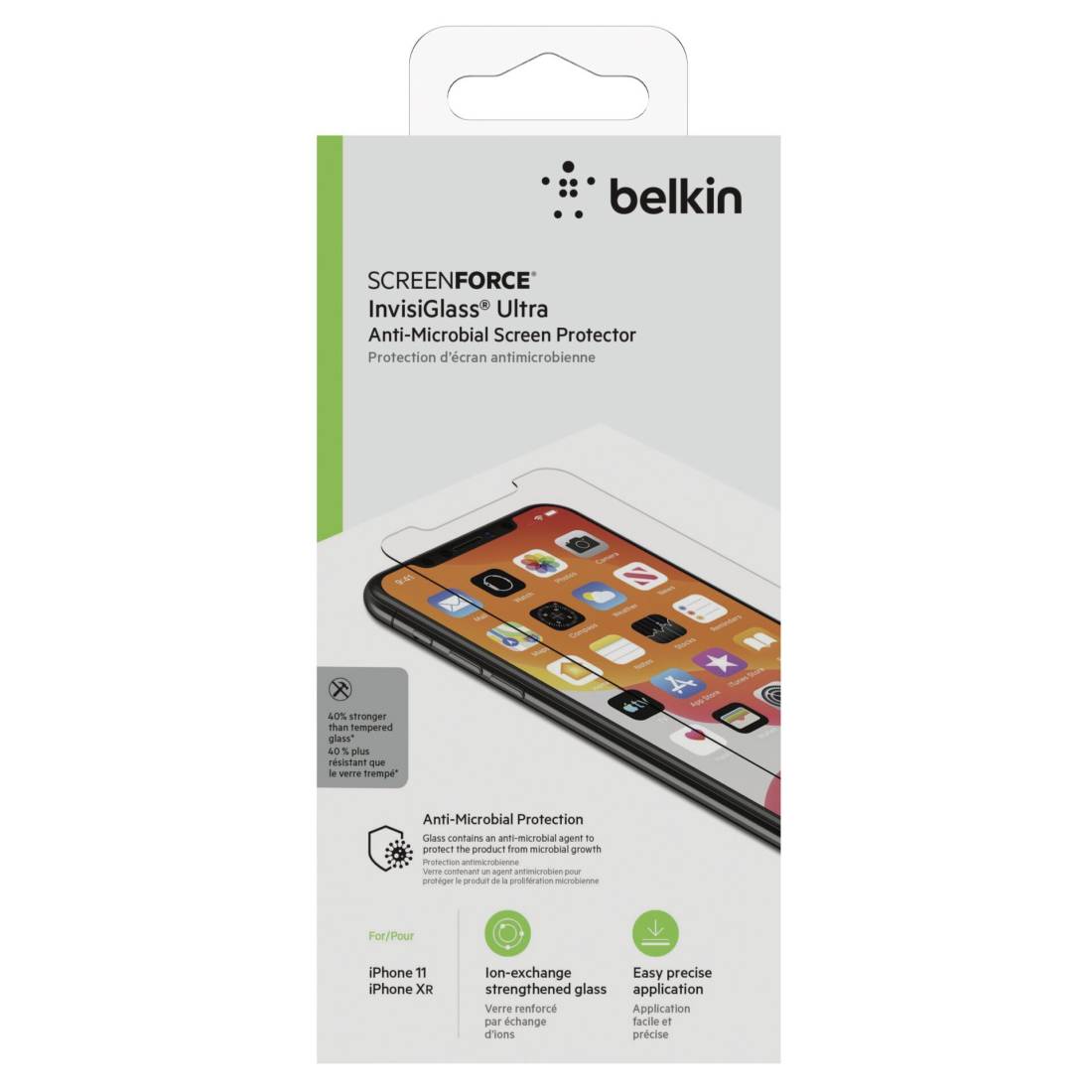 Belkin ScreenForce InvisiG.Ultra antimic.iPhone 11/XR F8W942