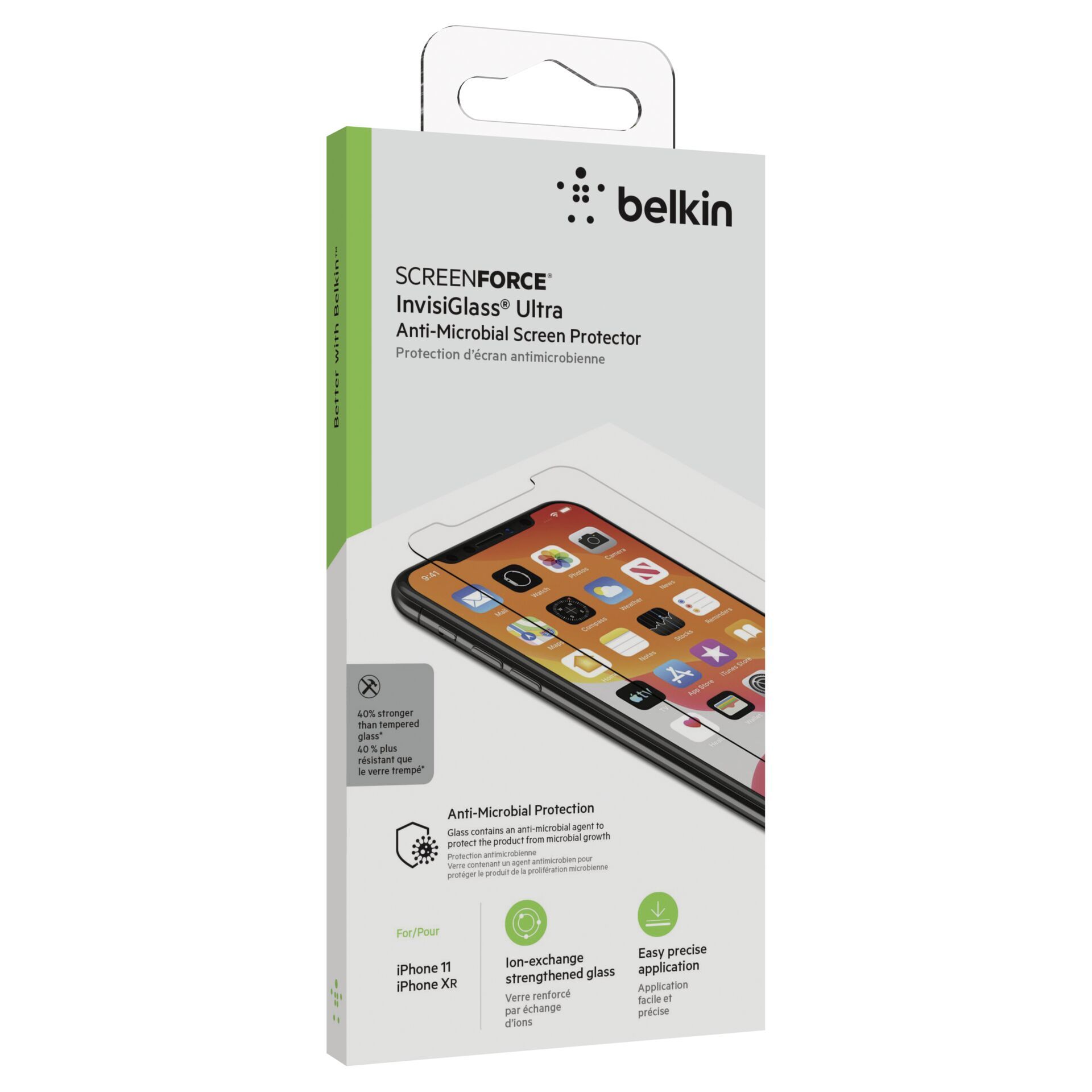 Belkin ScreenForce InvisiG.Ultra antimic.iPhone 11/XR F8W942
