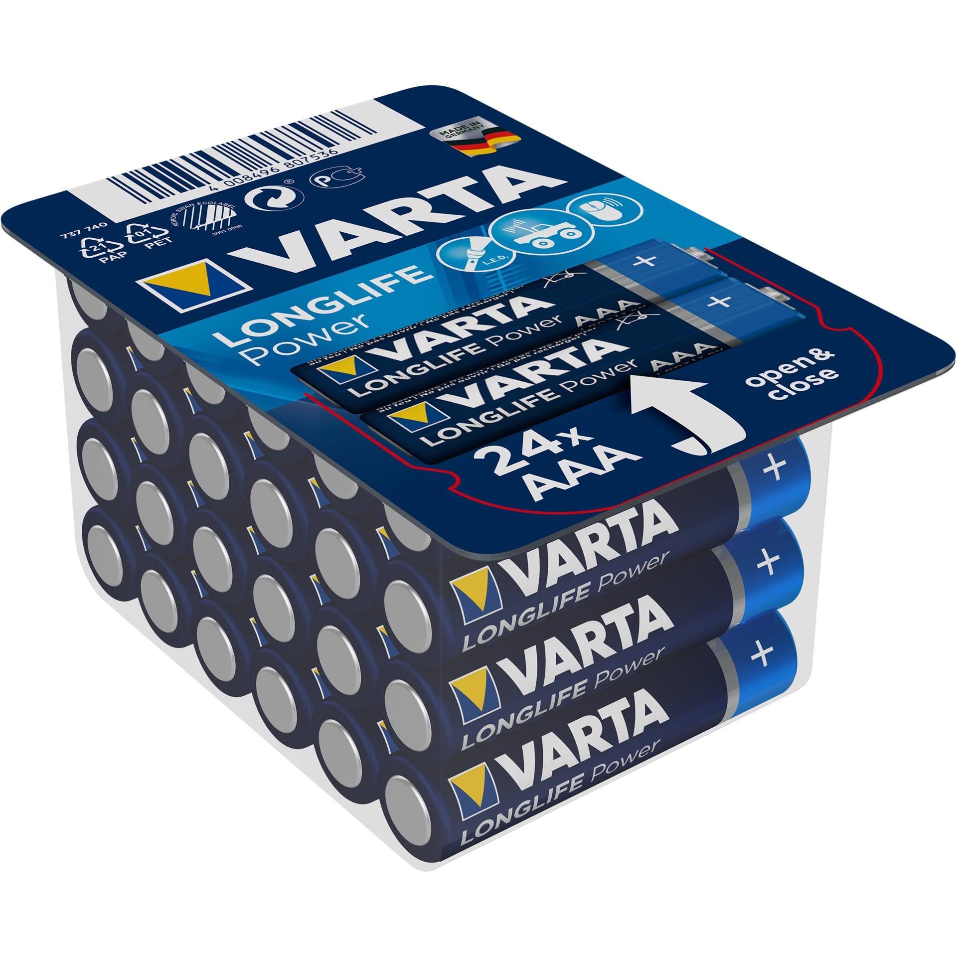 1x24 Varta High Energy AAA LR 3 Ready-To-Sell Tray Big Box