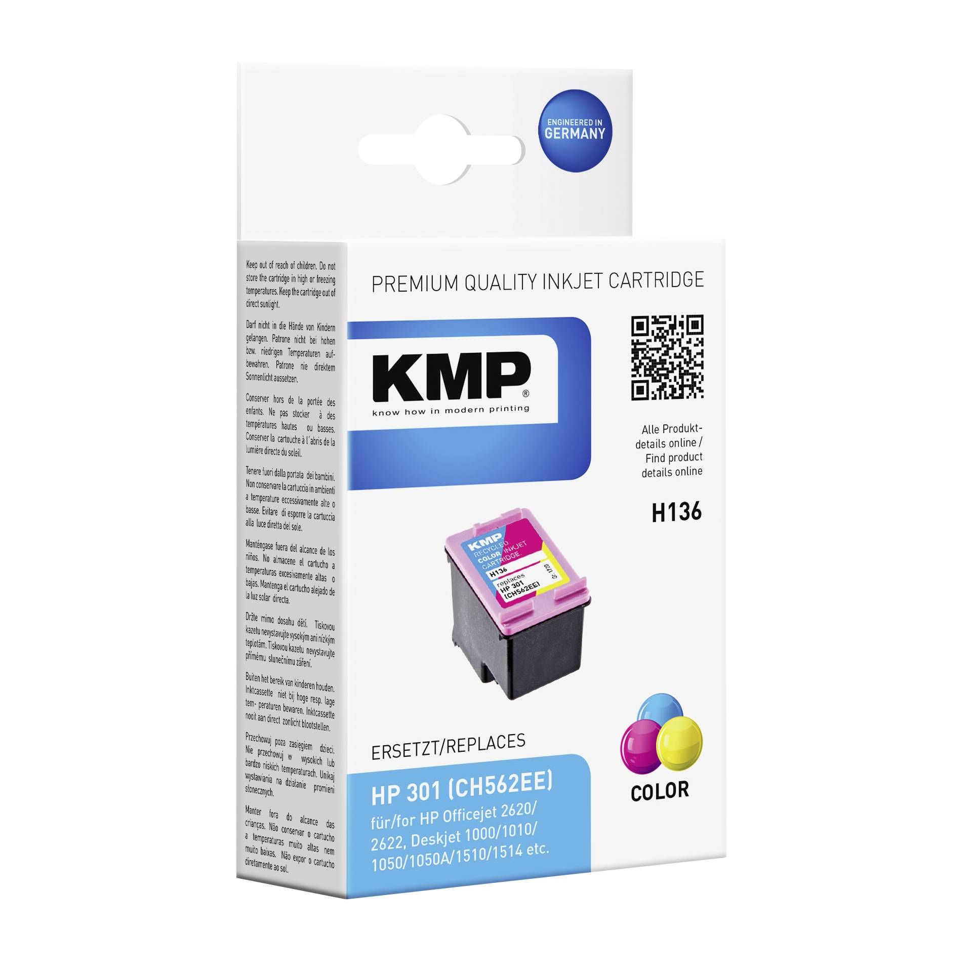 KMP H136 cartuccia colore compatibile con HP CH 562 EE