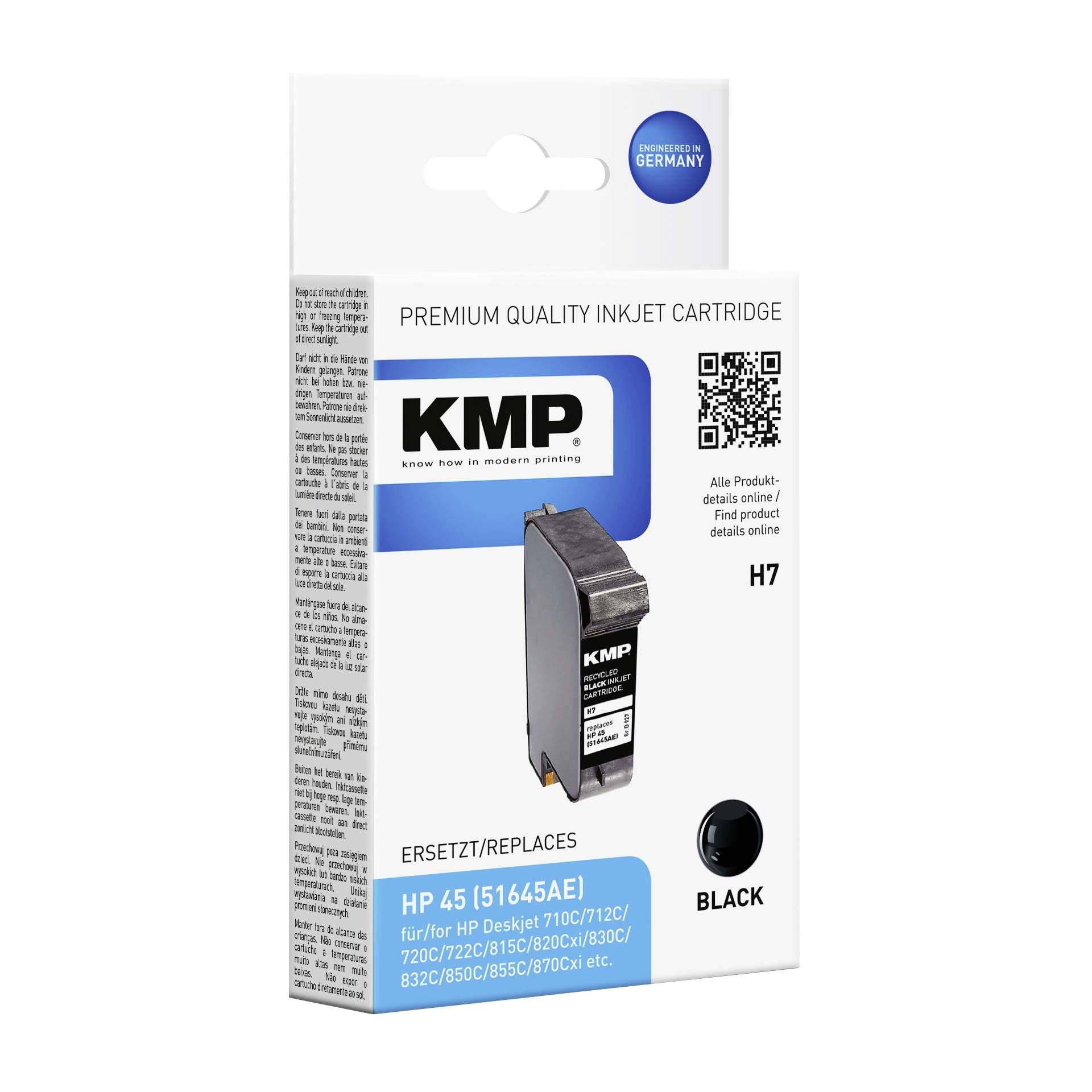 KMP H7 cartuccia     nero compatibile con HP 51645 A