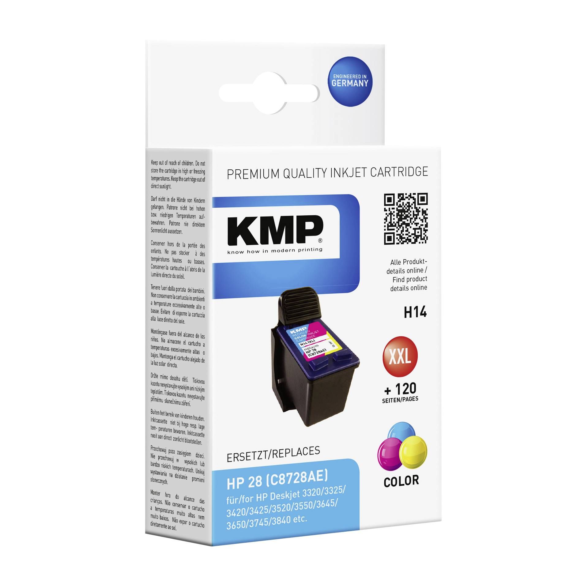 KMP H14 cartuccia     colore compatibile con HP C 8728 AE