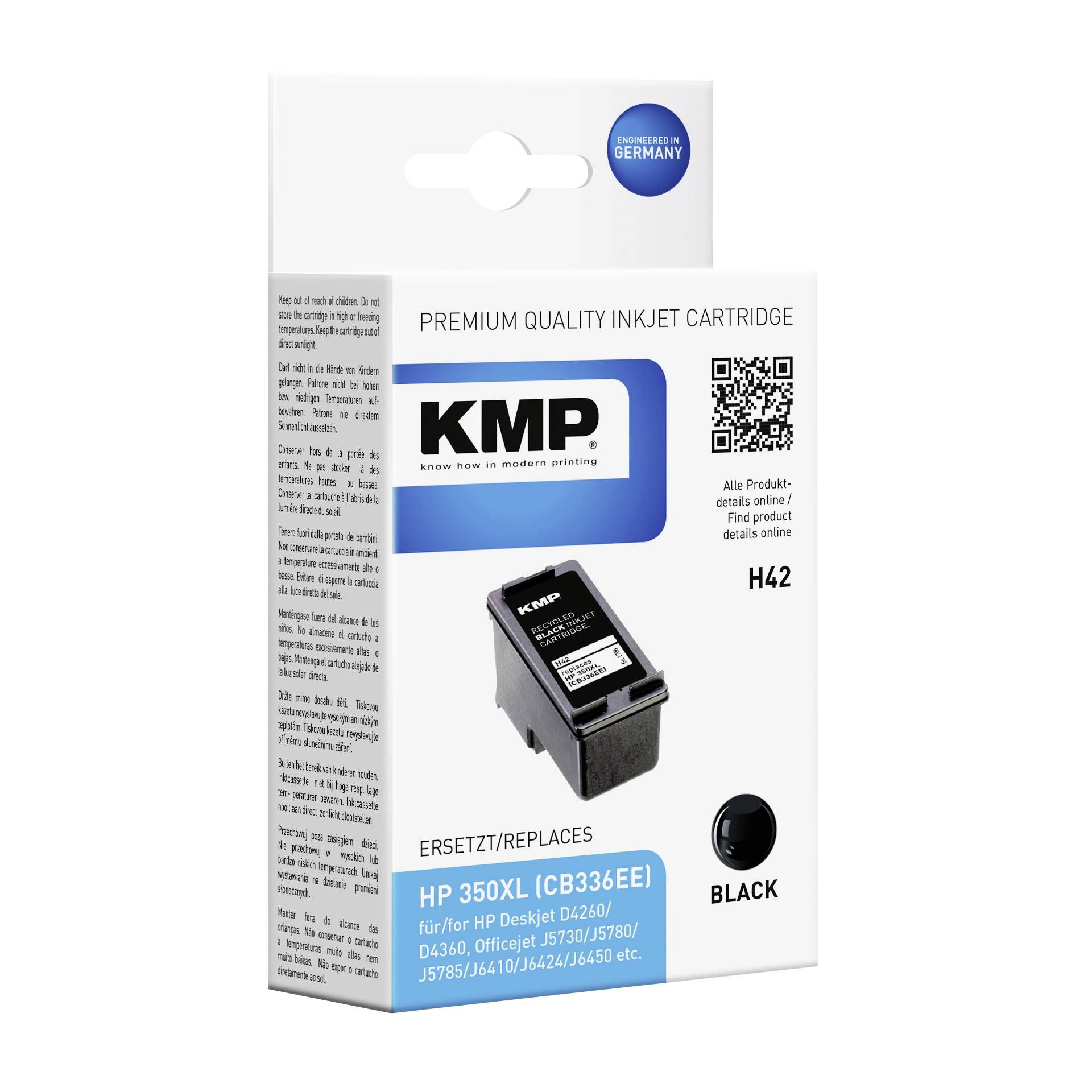 KMP H42 cartuccia     nero comp. con HP CB336EE  Nr. 350 XL