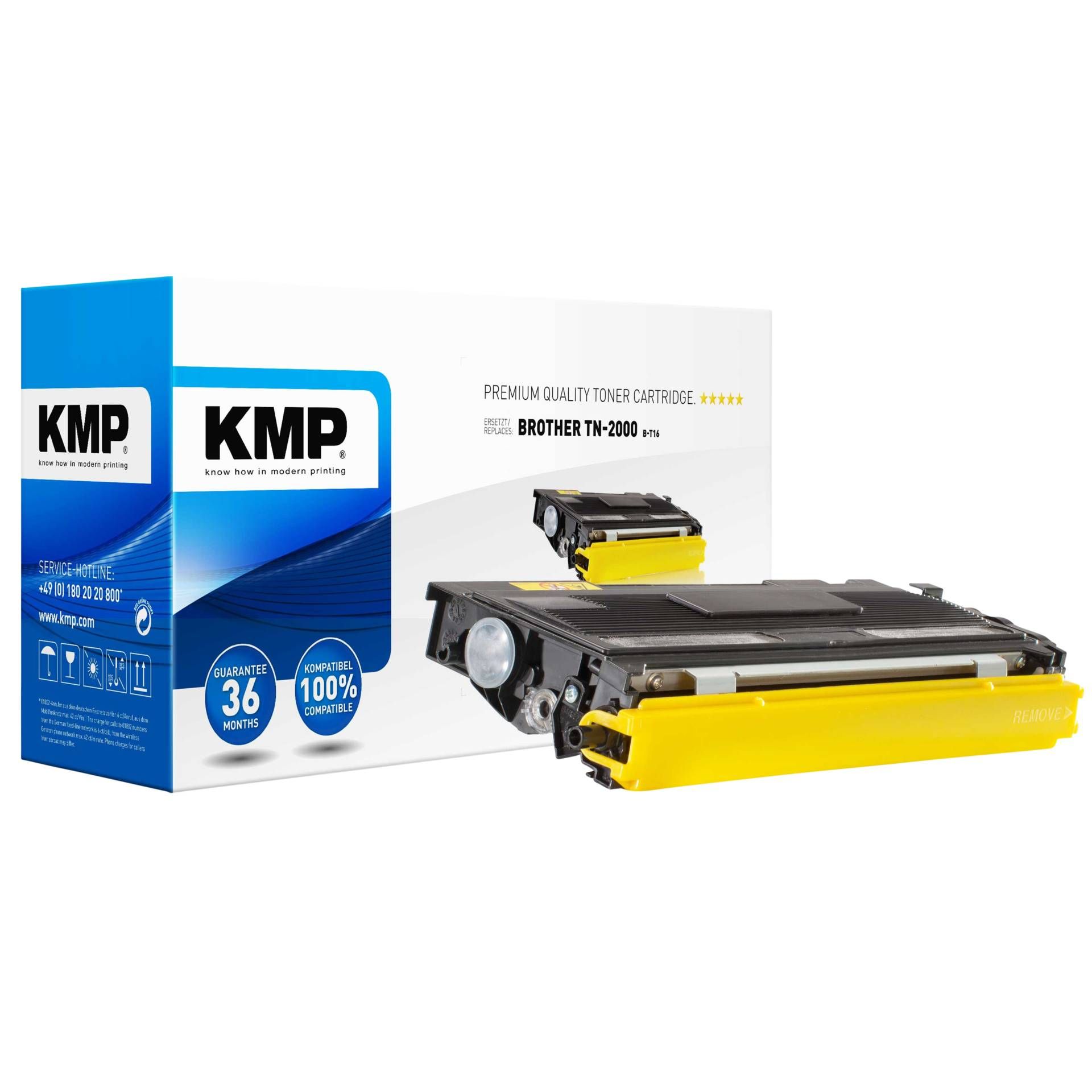 KMP B-T16 cartuccia nero XXL compatibile con Brother TN-2000