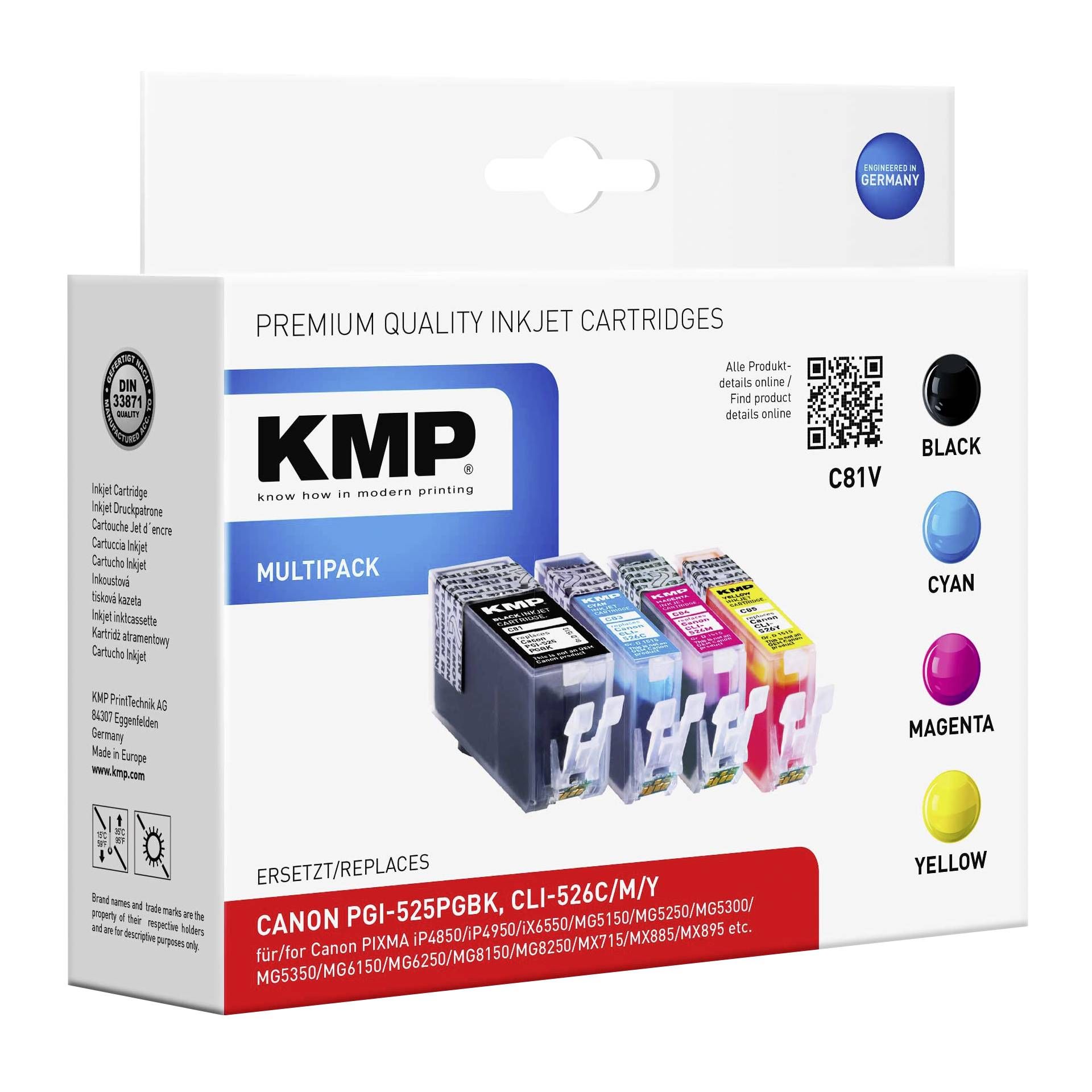 KMP C81V Promo Pack BK/C/M/Y compt.c. PGI-525/CLI-526