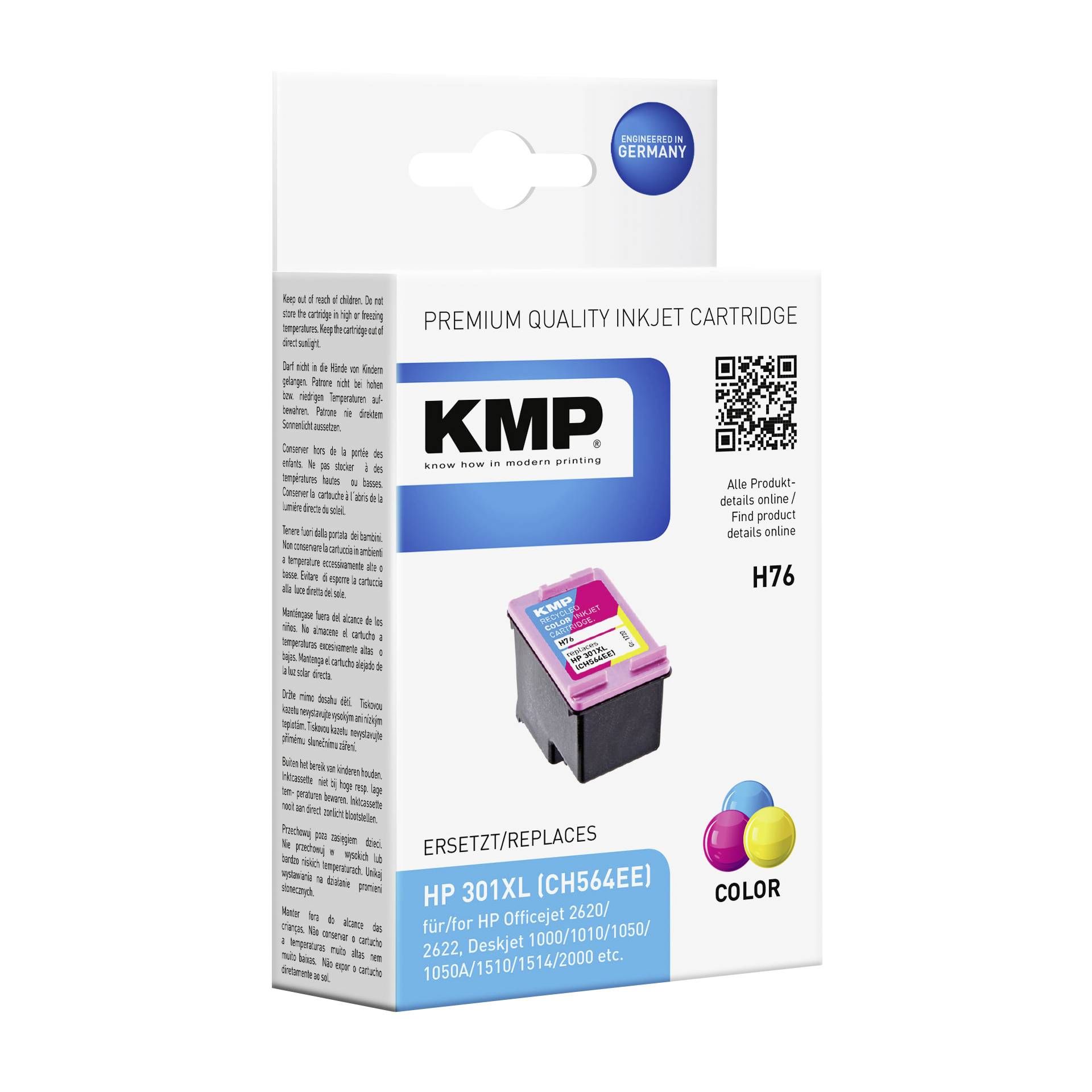 KMP H76 cartuccia     colore compatibile con HP CH 564 EE