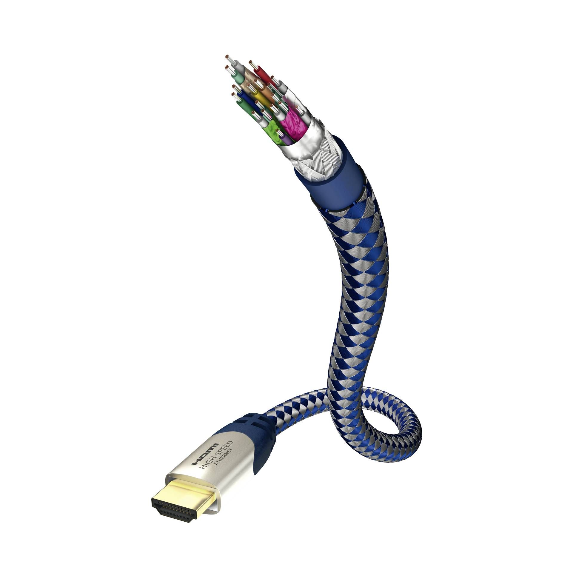 in-akustik Premium  cavo HDMI con Ethernet 0,75 m