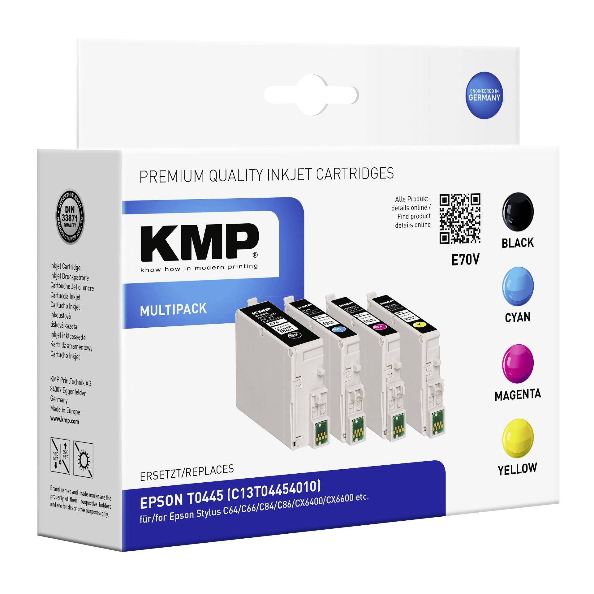 KMP E70V Multipack BK/C/M/Y compatibile con Epson T 044
