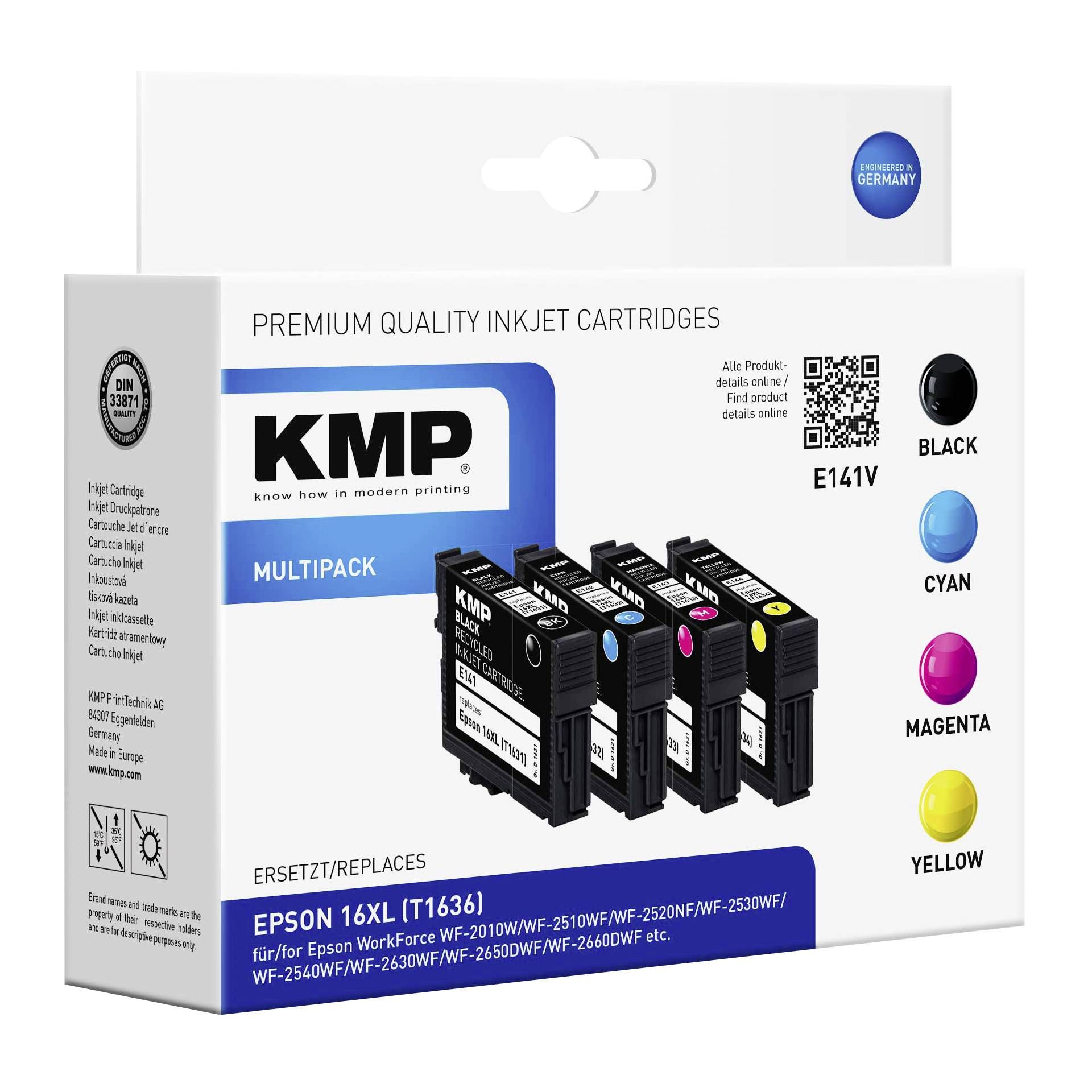 KMP E141V Multipack BK/C/M/Y compatibile con Epson T 163