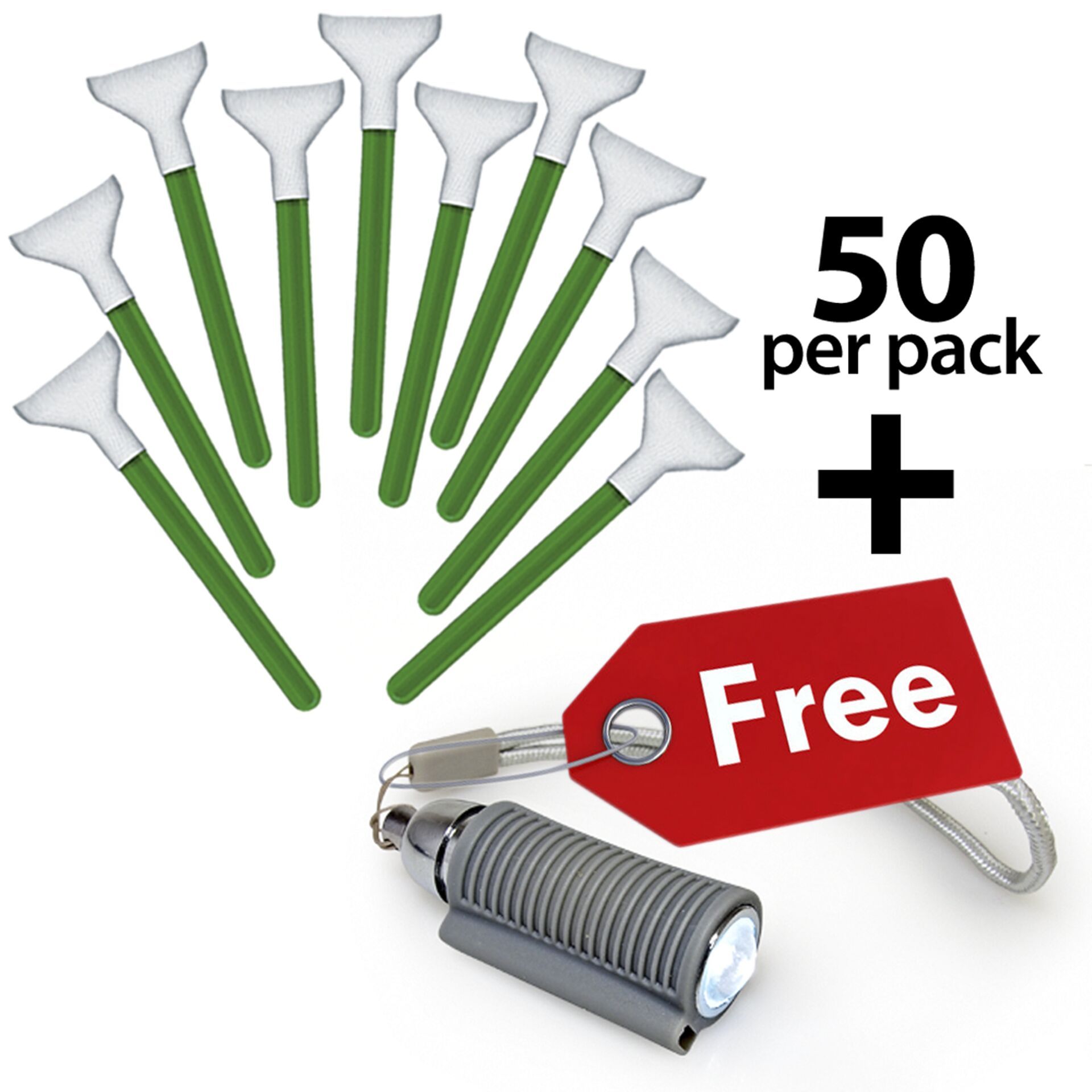 Visible Dust MXD100 Green 1.0x Vswabs bulk 50 pcs.