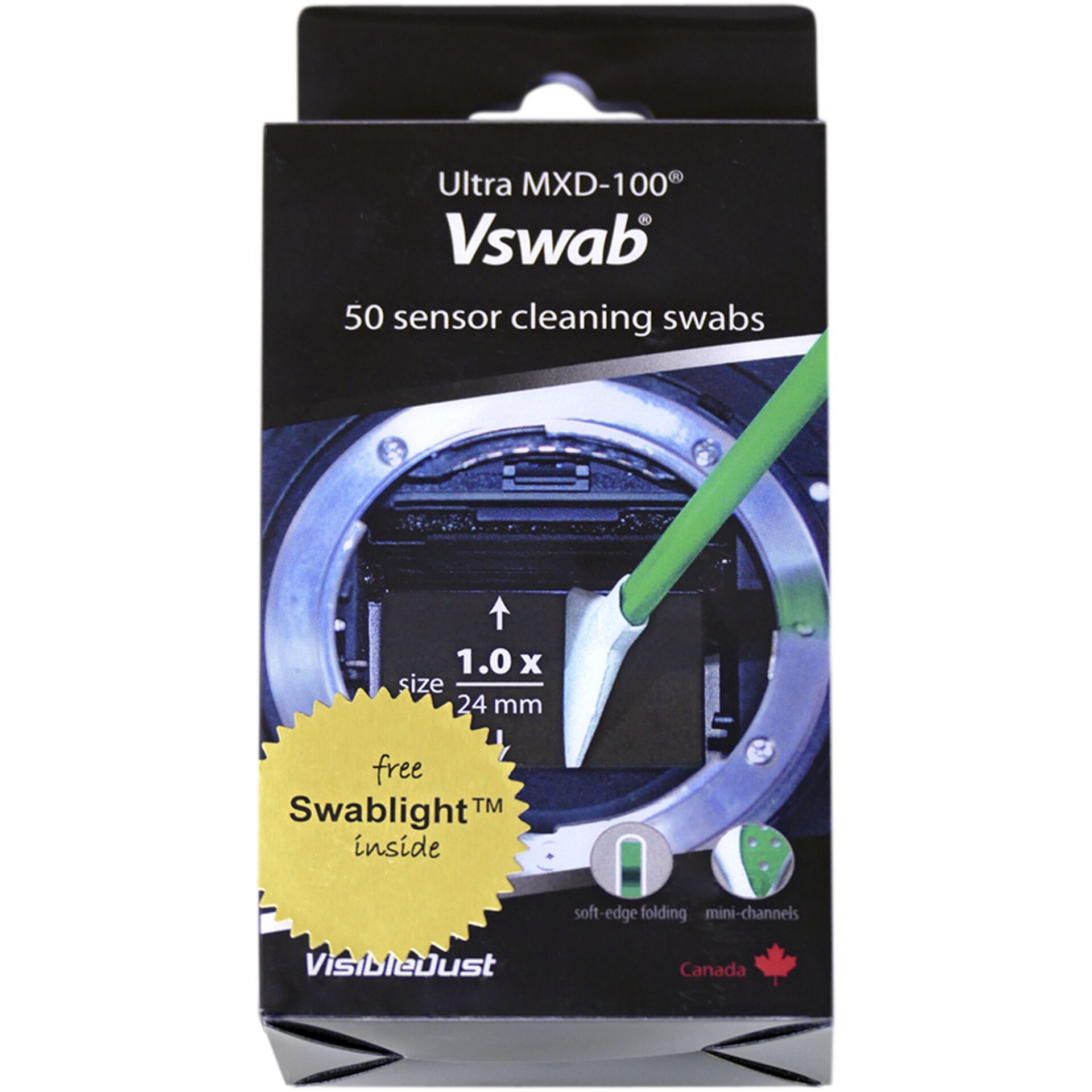 Visible Dust MXD100 Green 1.0x Vswabs bulk 50 pcs.