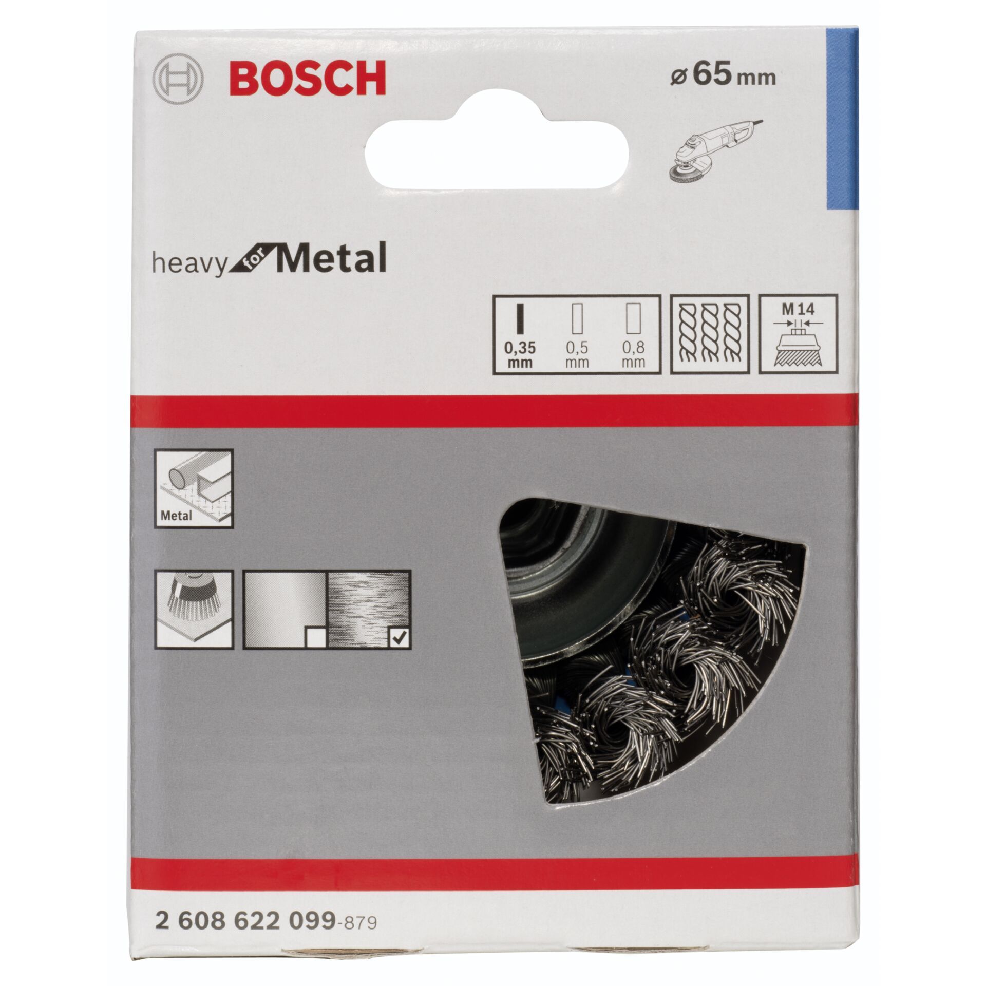 Bosch 1 Heavy for Metal M14 65 mm  0,35 knotted