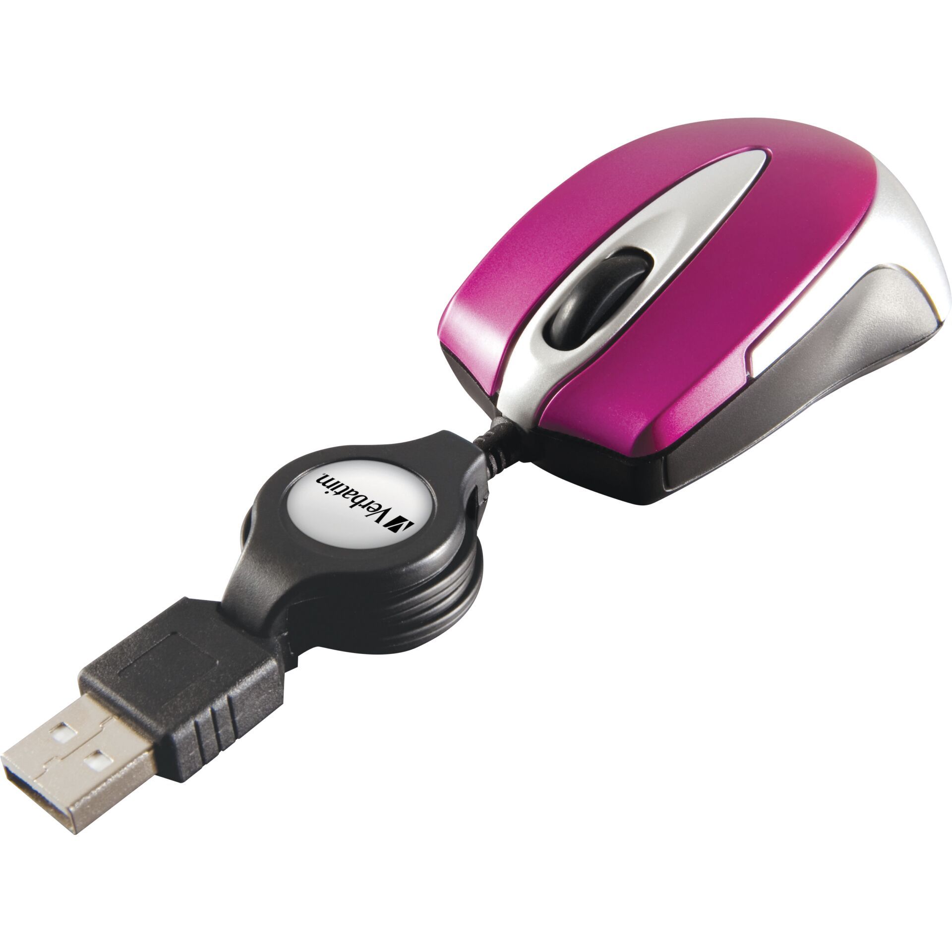 Verbatim Go Mini Optical Travel Mouse Hot Pink