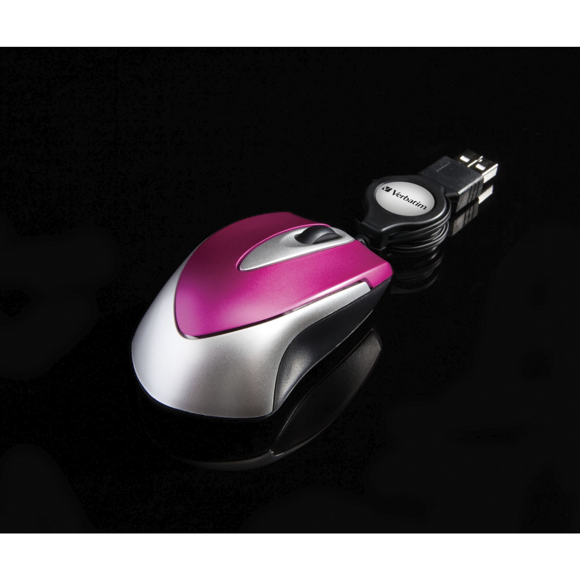 Verbatim Go Mini Optical Travel Mouse Hot Pink