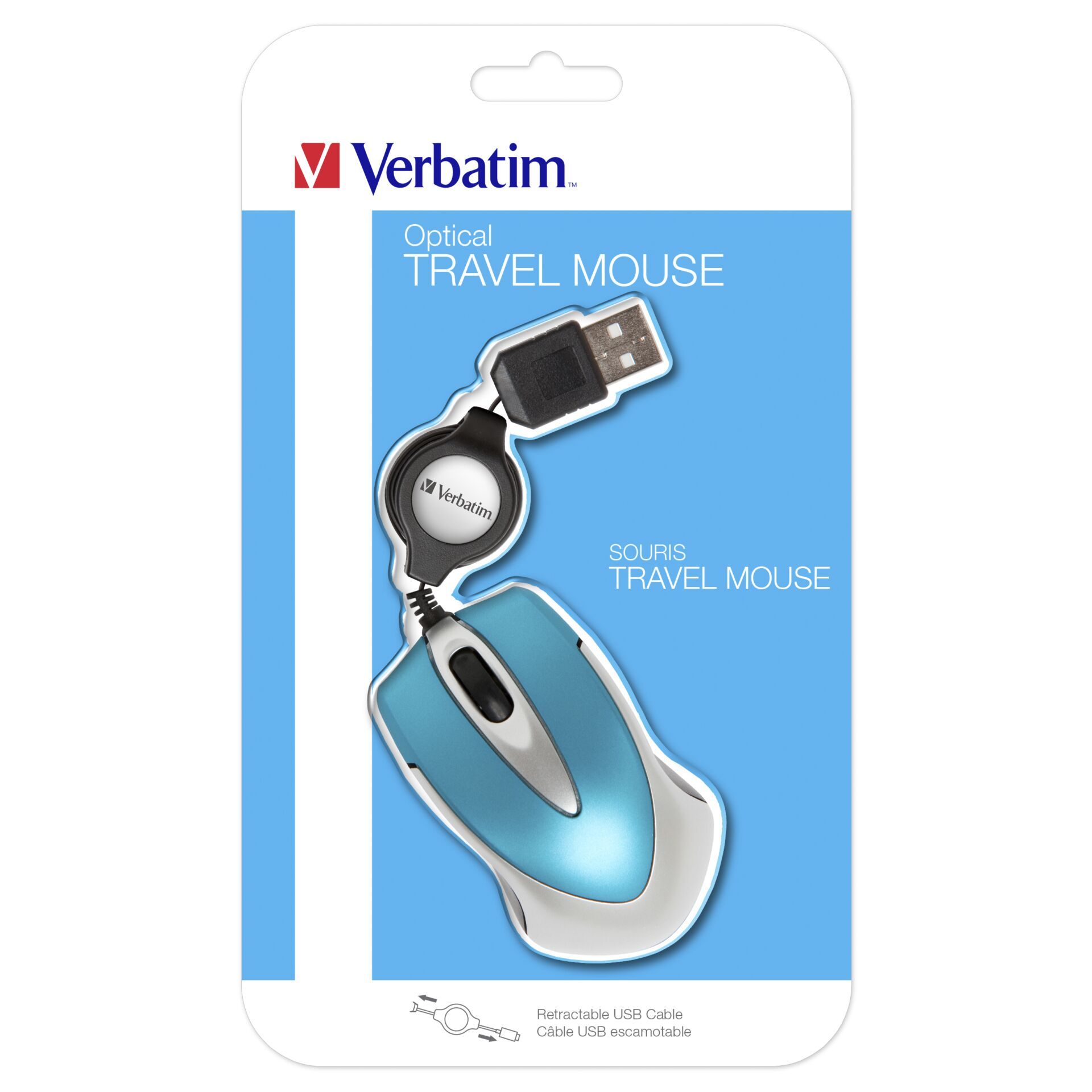 Verbatim Go Mini Optical Travel Mouse Caribbean