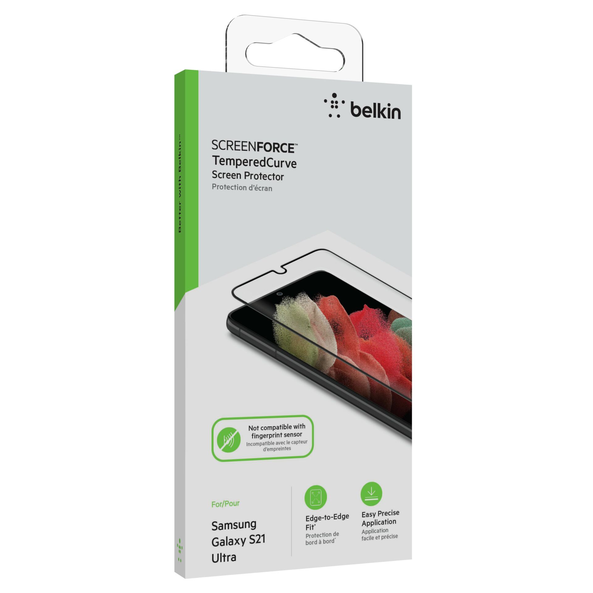 Belkin ScreenForce TemperedCurve Sam. Galaxy S21Ultra OVB020