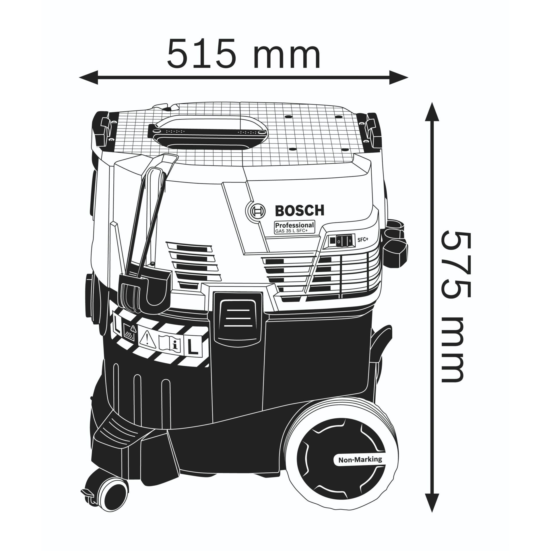 Bosch GAS 35 L SFC Wet/Dry Dust Extractor
