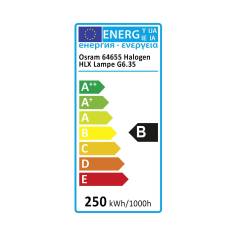 Osram alogena HLX lampada G6.35 senza Reflector 250W 24V 100 2