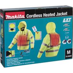 Makita DCJ206Z Gr.M yellow Akku Thermo Jacket 2