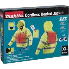 Makita DCJ206Z Gr. XL yellow Akku Thermo Jacket 2