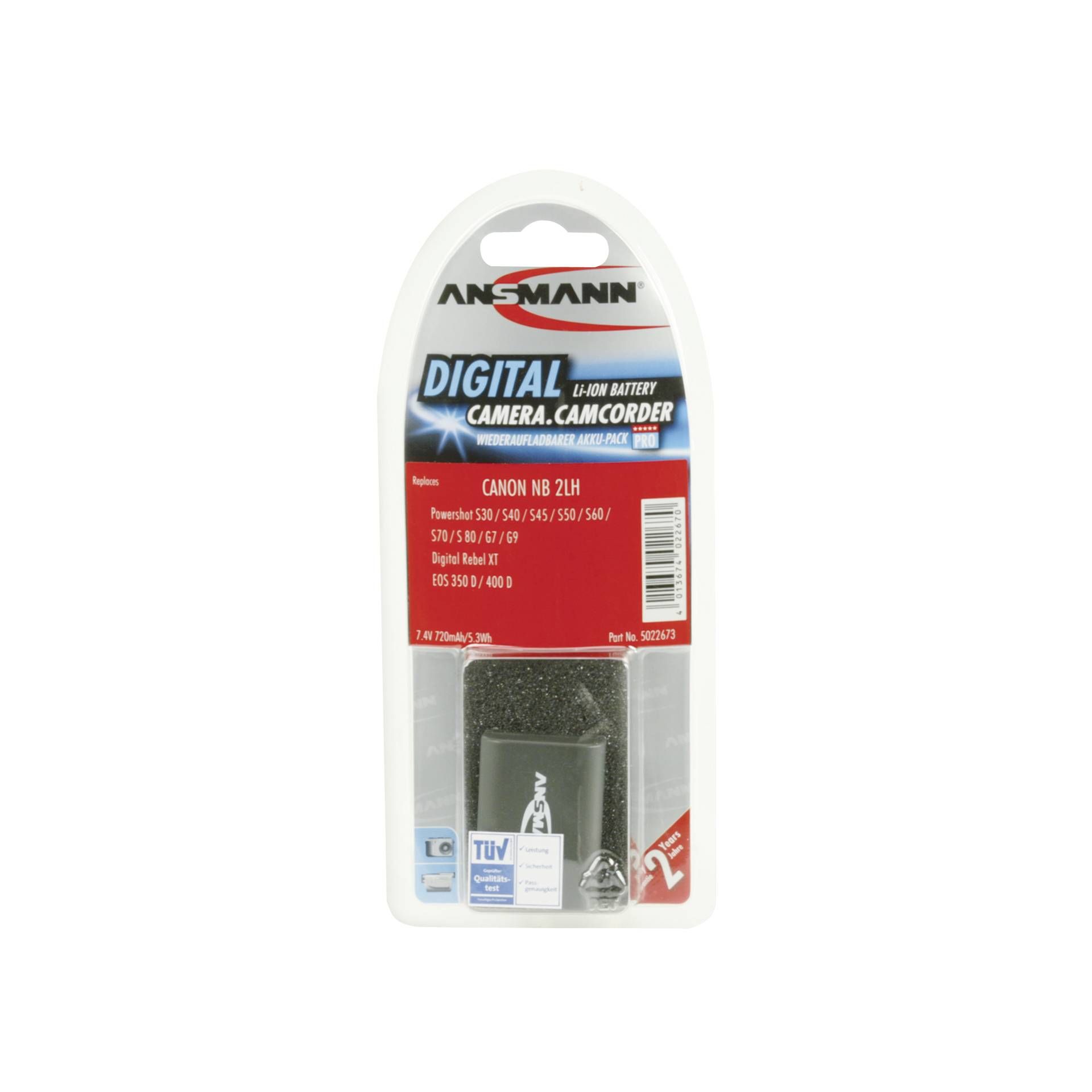 Ansmann A-Can NB-2LH