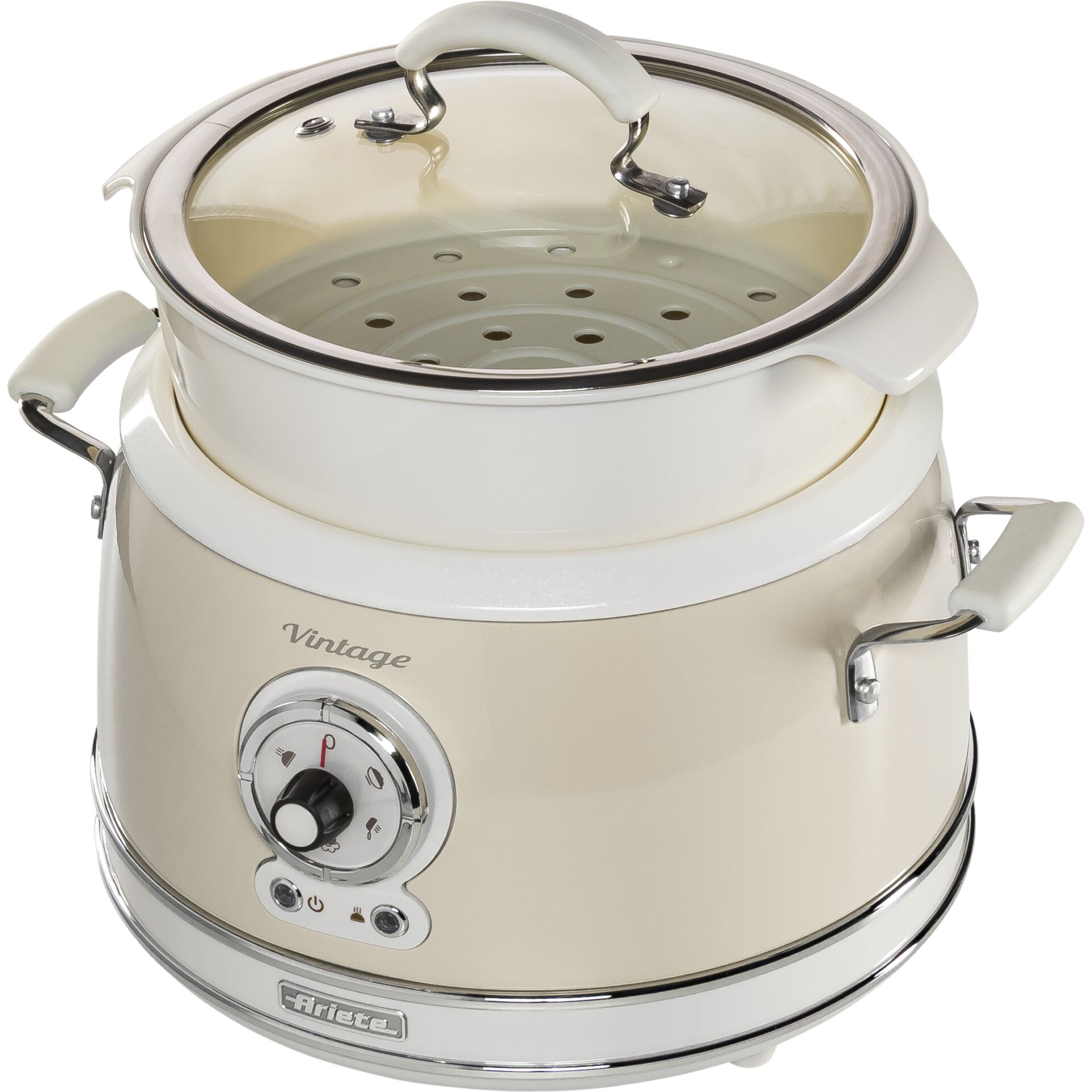 Ariete Vintage Food Steamer, beige