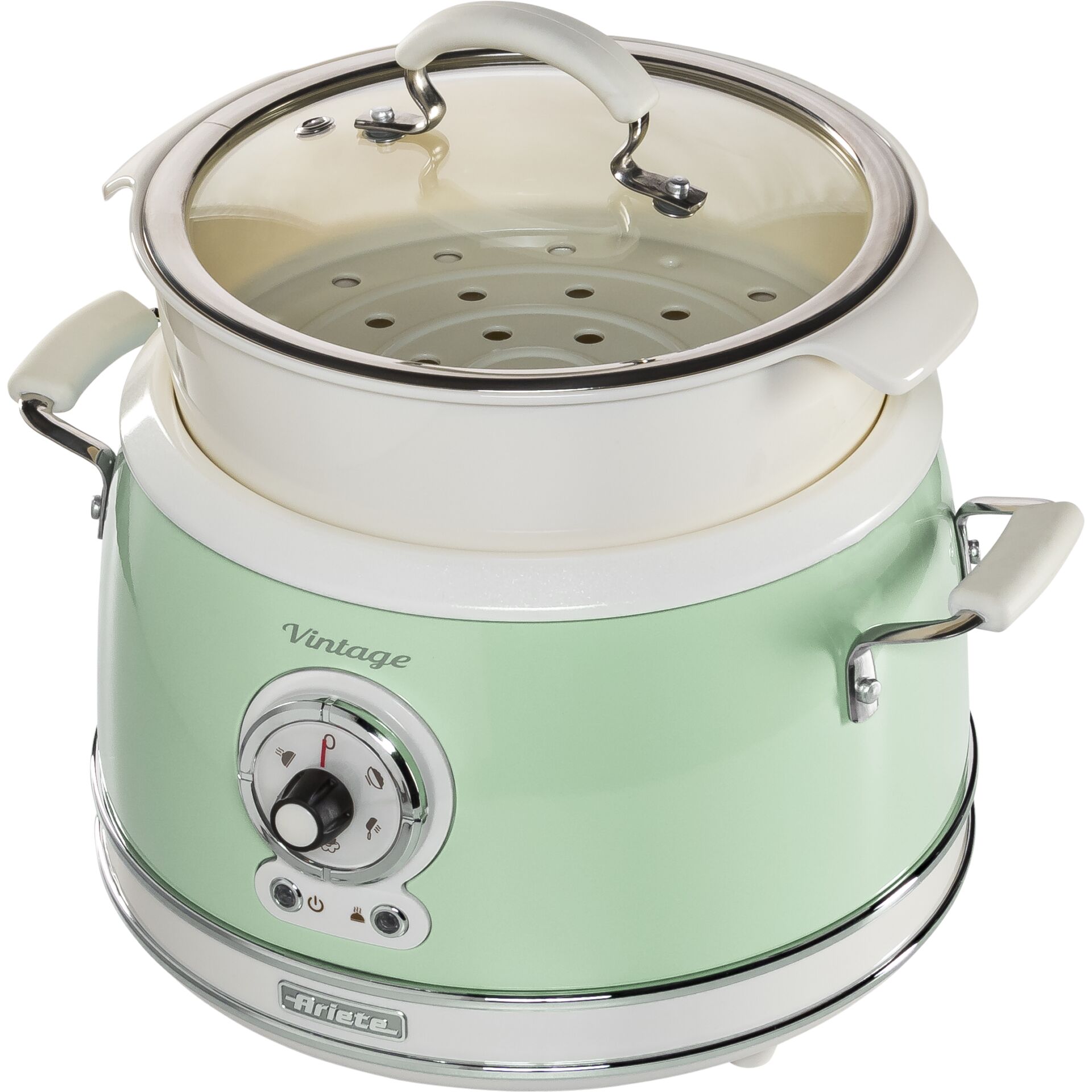 Ariete Vintage Food Steamer, green