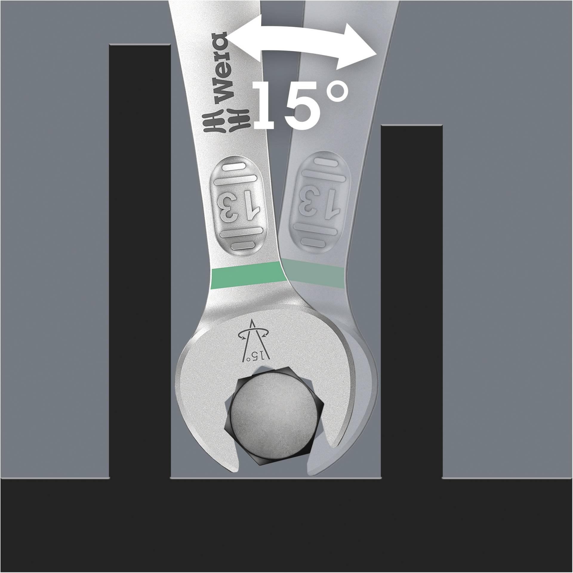 WERA 6003 Joker 5 set 1  chiave a forchetta e chiave poligon