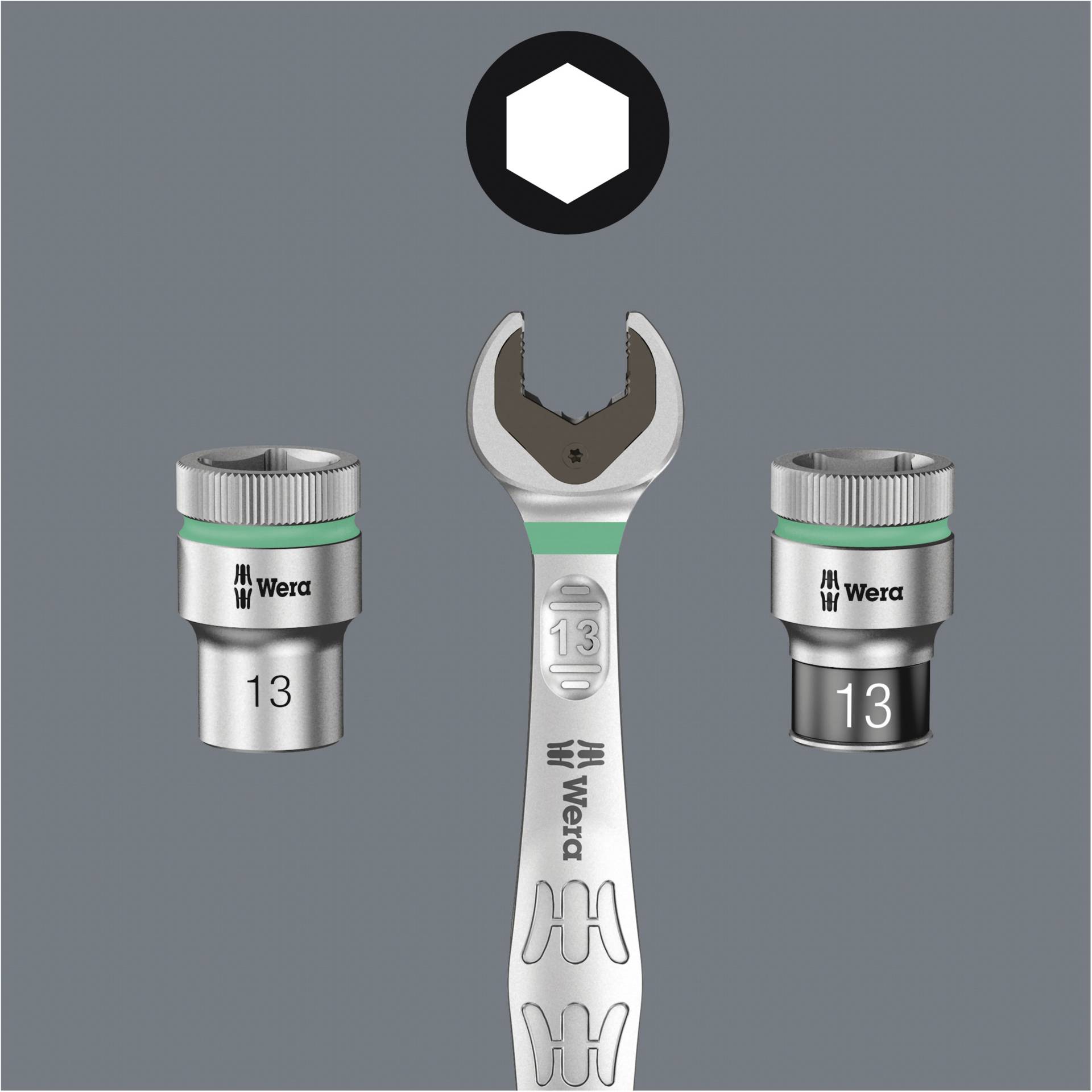 WERA 6003 Joker 5 set 1  chiave a forchetta e chiave poligon