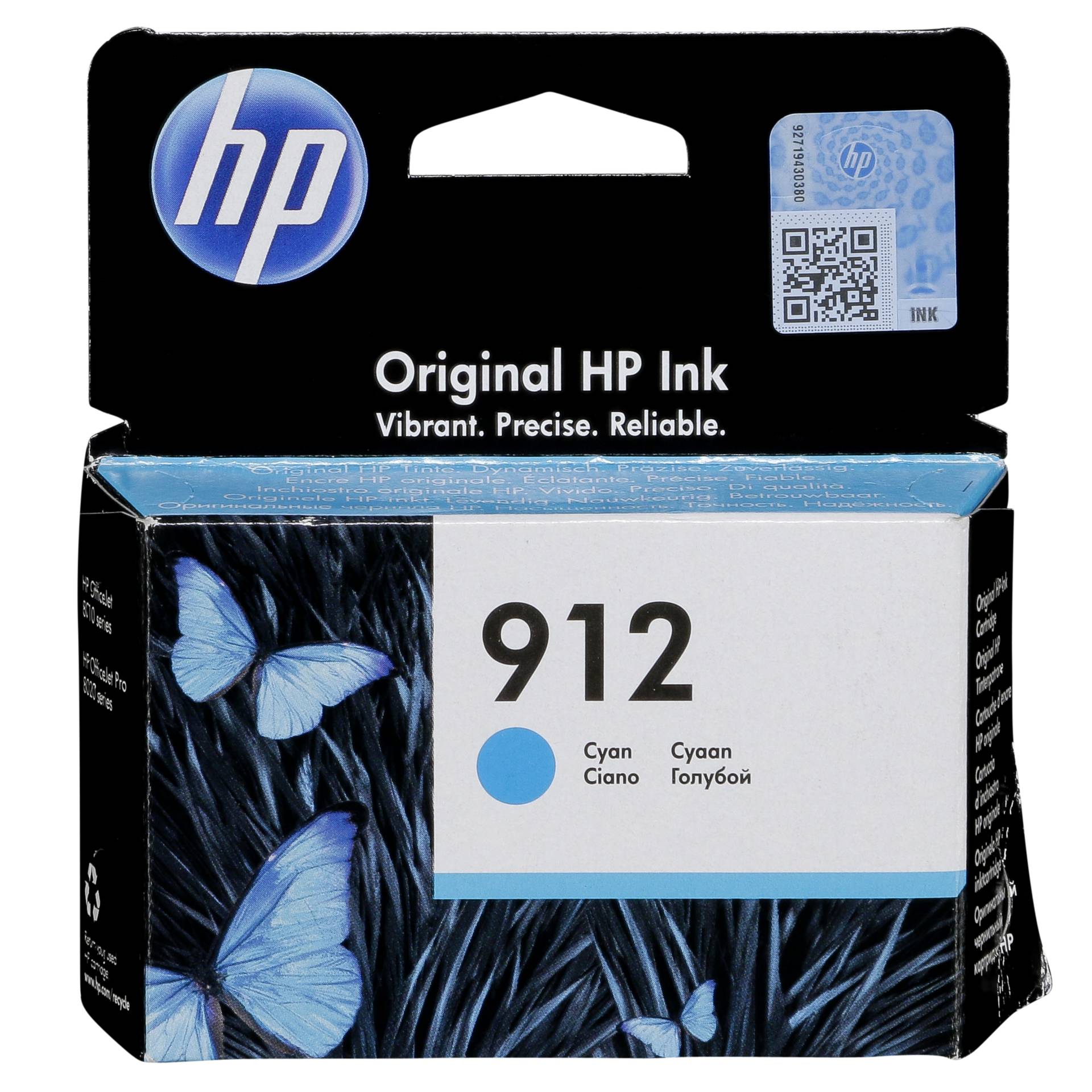 HP 3YL77AE cartuccia di inchiostro ciano No. 912