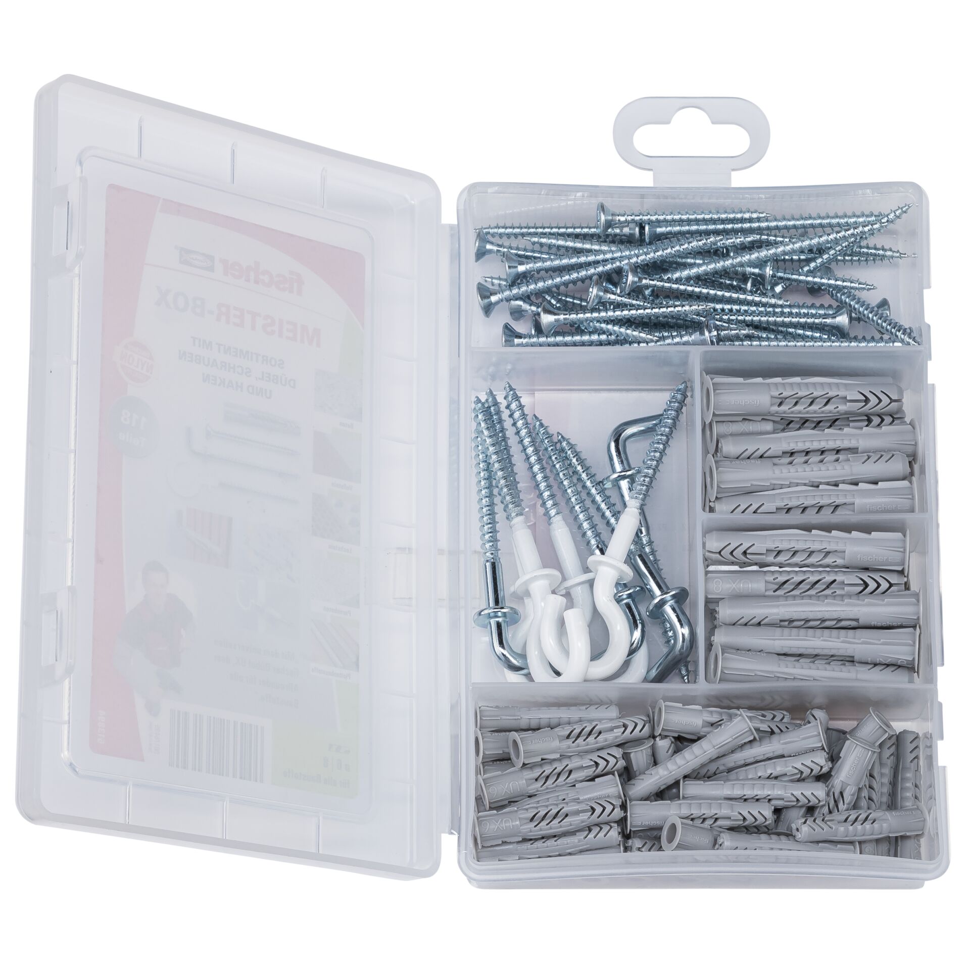 Fischer MeisterBox UX + screws + hooks
