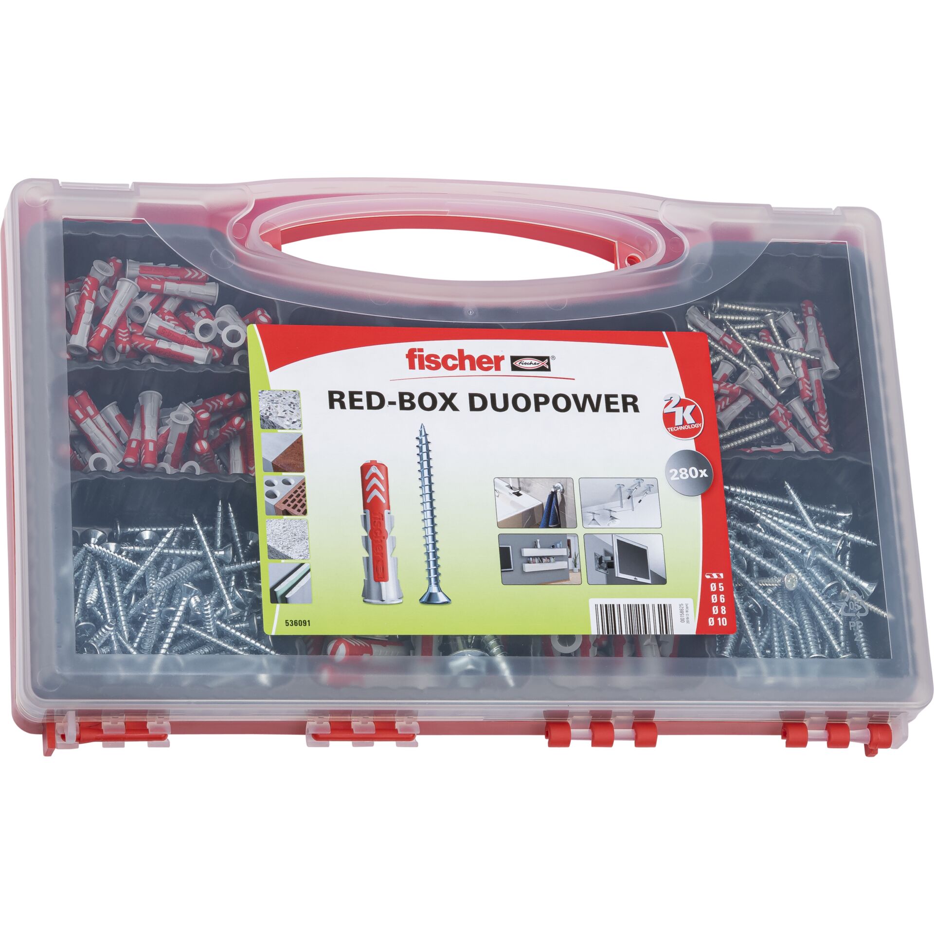 Fischer Redbox DuoPower + screws