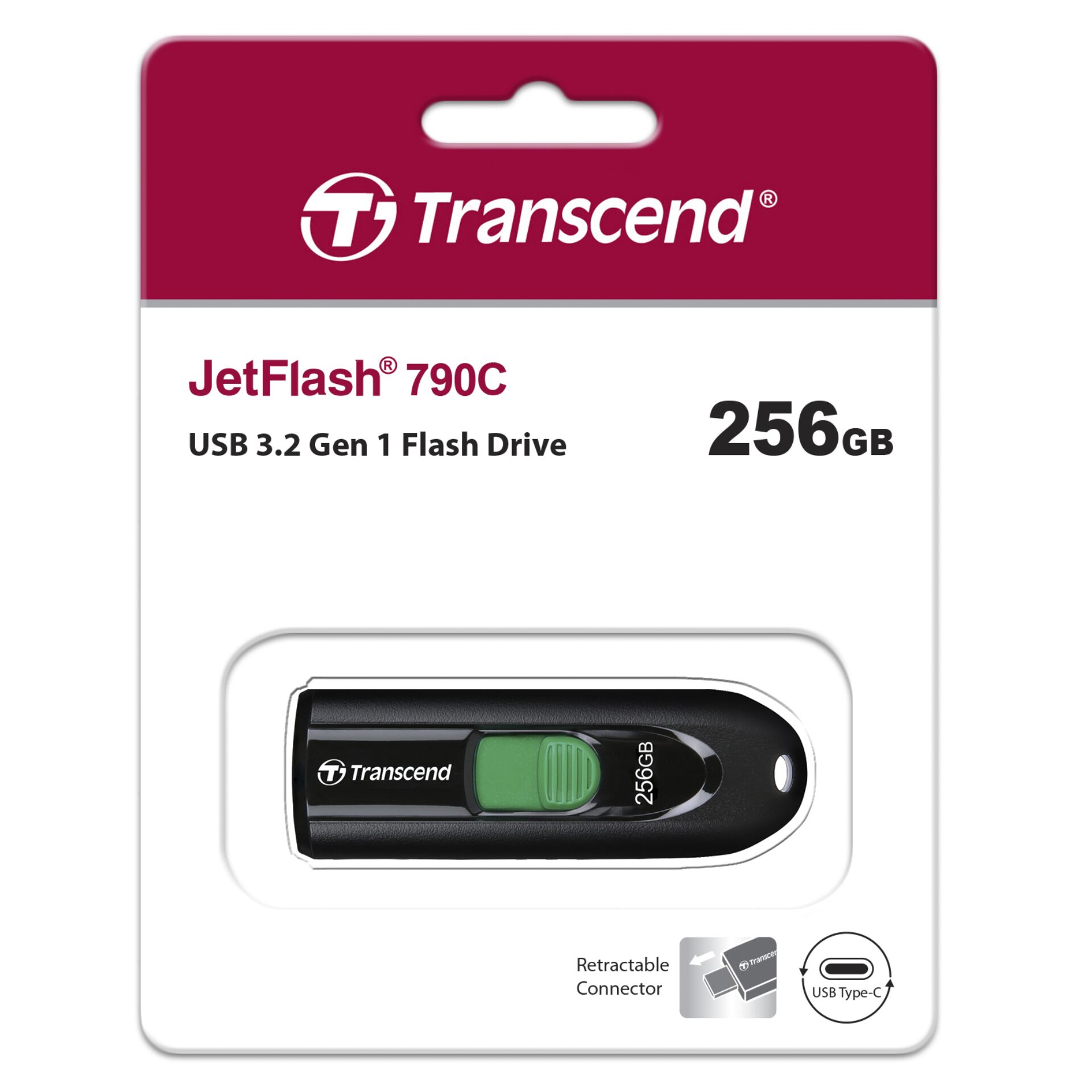 Transcend JetFlash 790     256GB USB 3.2 tipo C