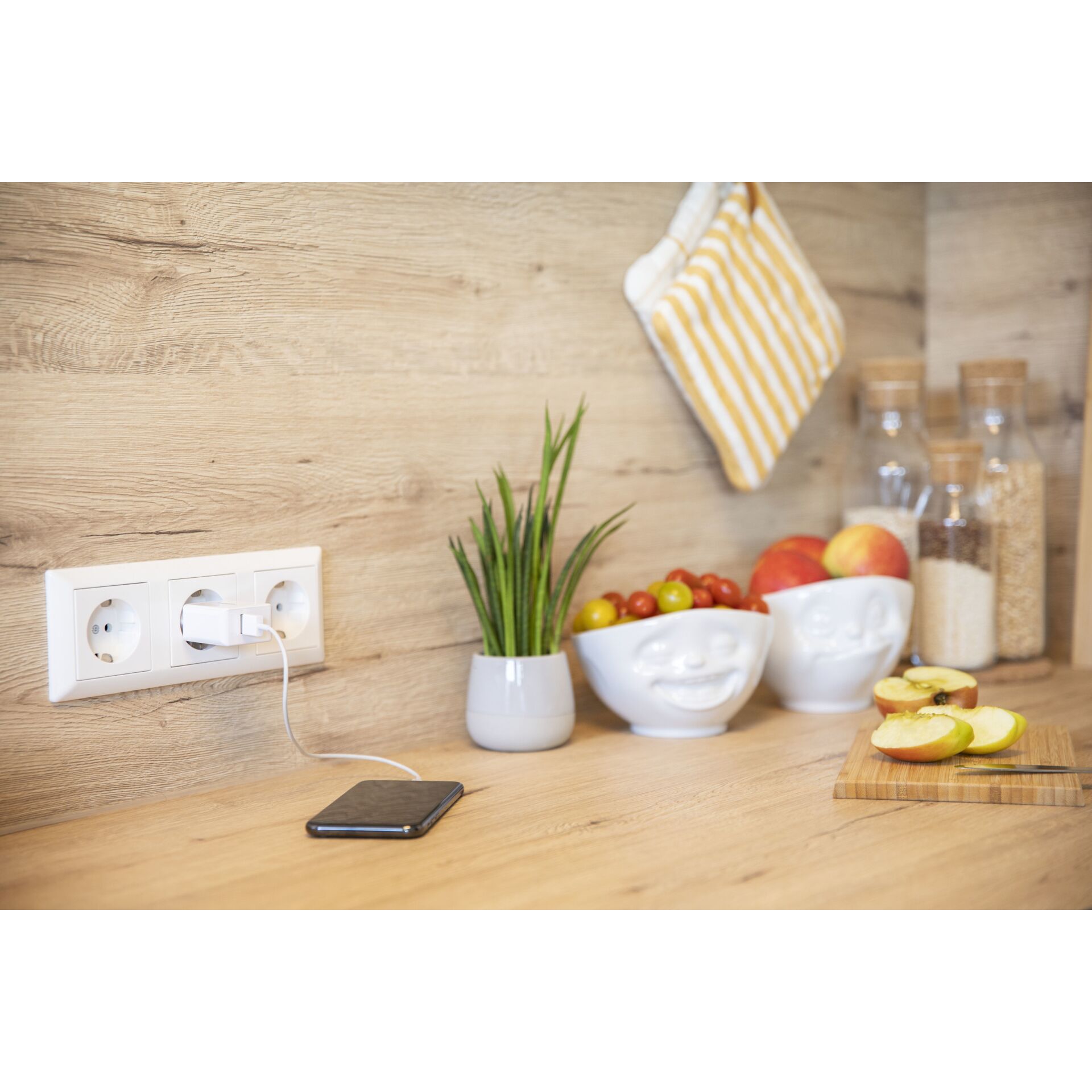 Ansmann Home caricabatt. HC218PD bianco