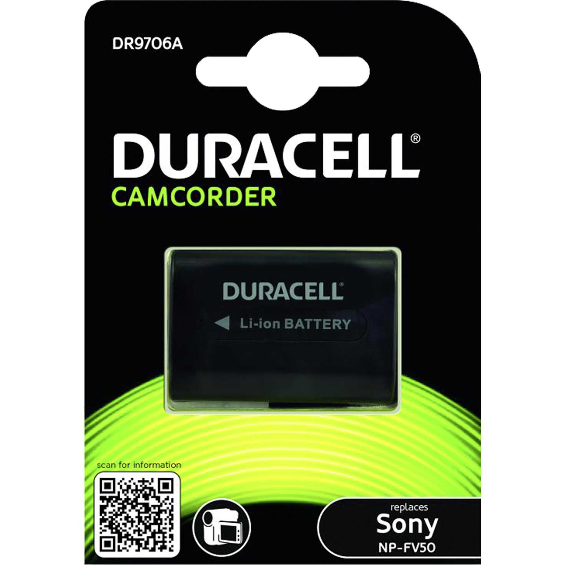 Duracell Li-Ion batt. 650 mah per Sony NP-FV50