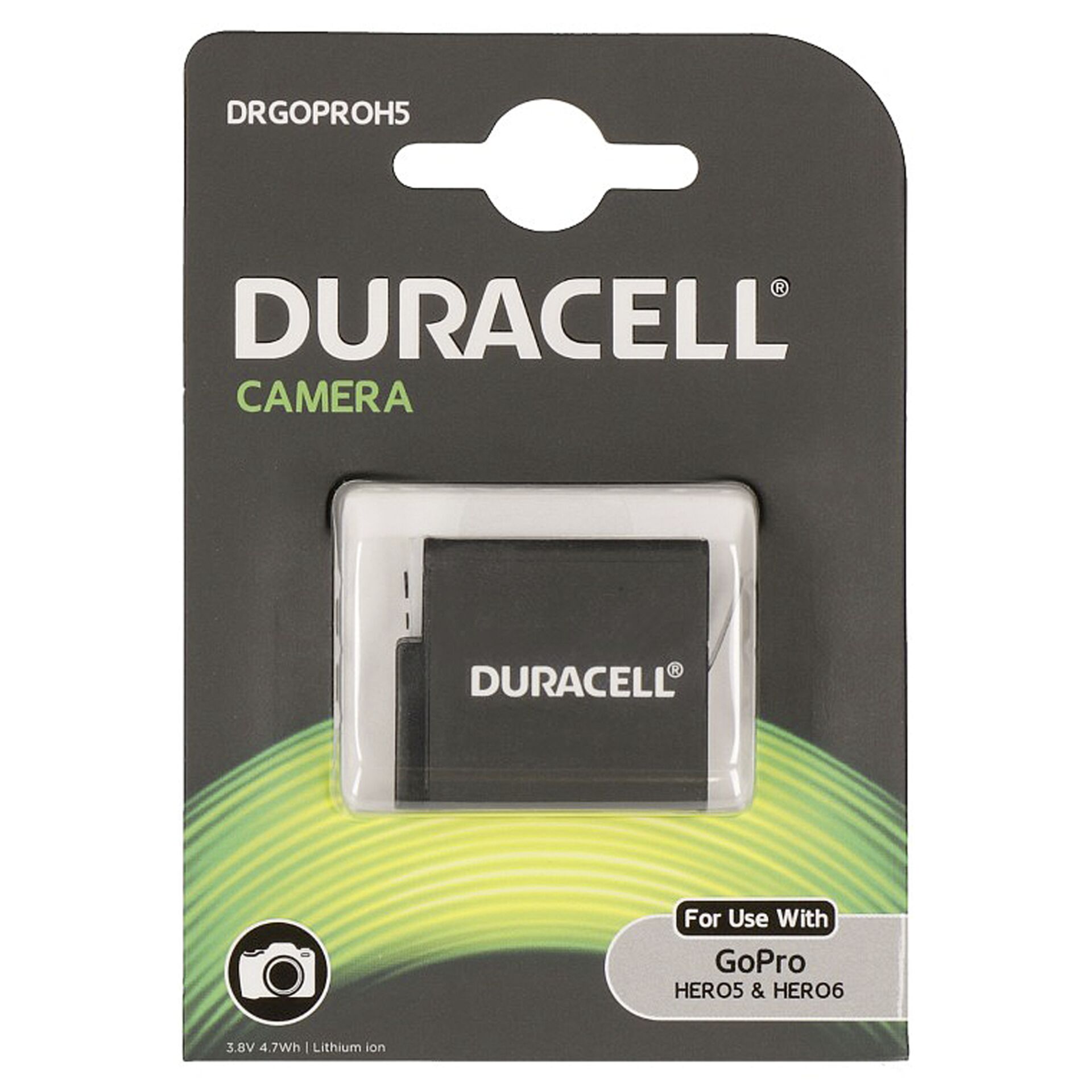 Duracell Li-Ion batt. 1250 mAh per GoPro Hero 5 Hero 6