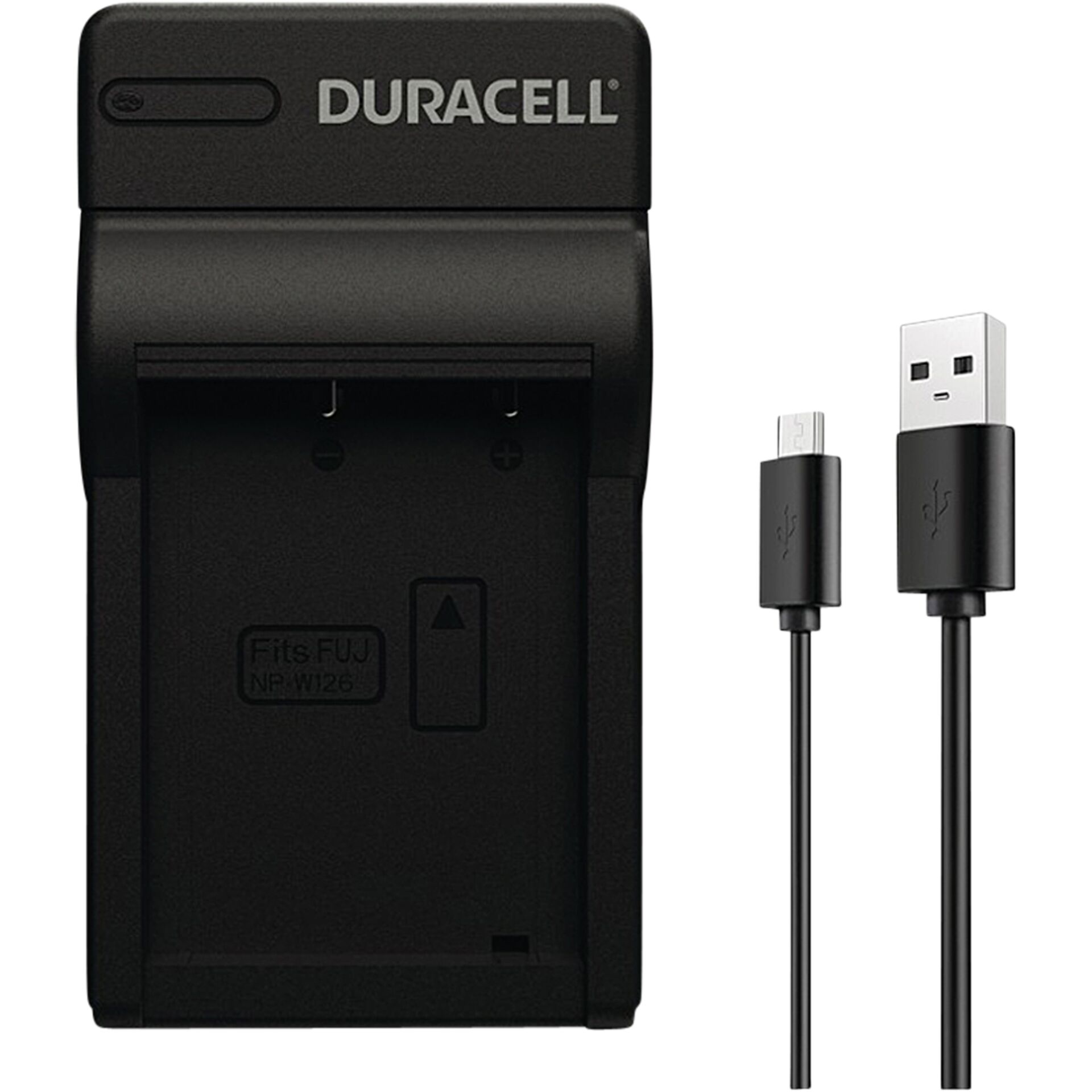 Duracell caricabatt.con cavo USB per DRFW126/NP-W126