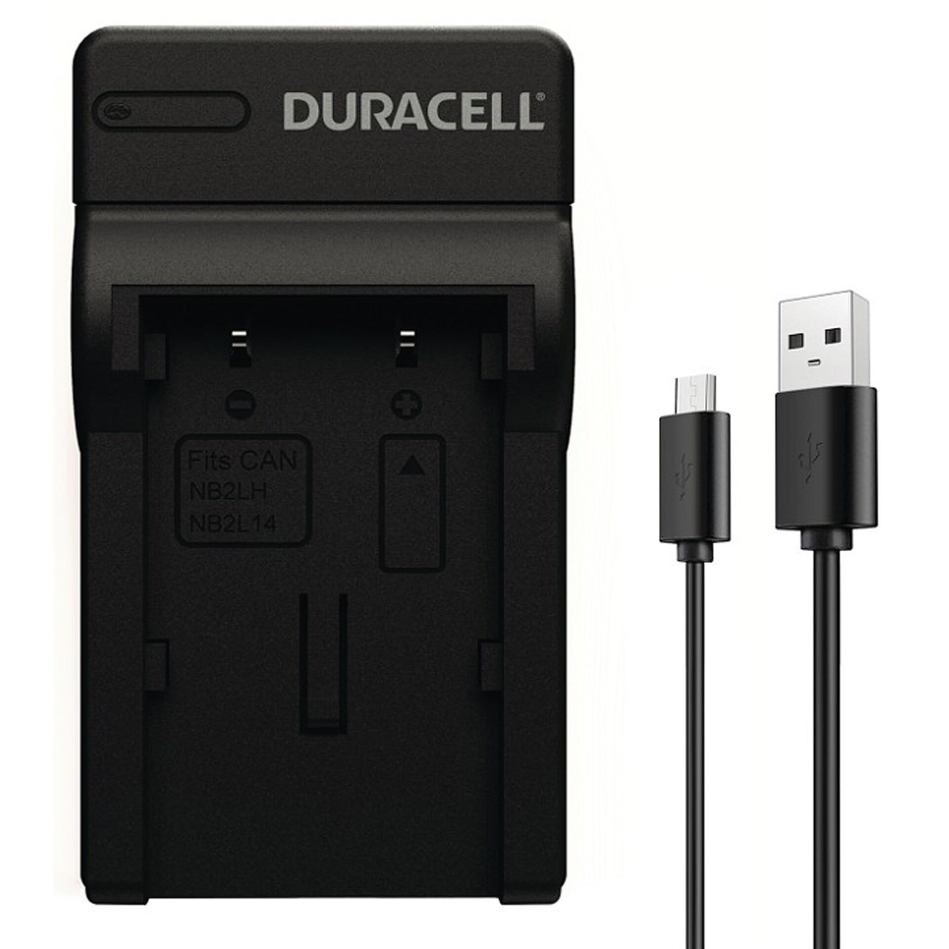 Duracell caricabatt.con cavo USB per DRC2L/NB-2L