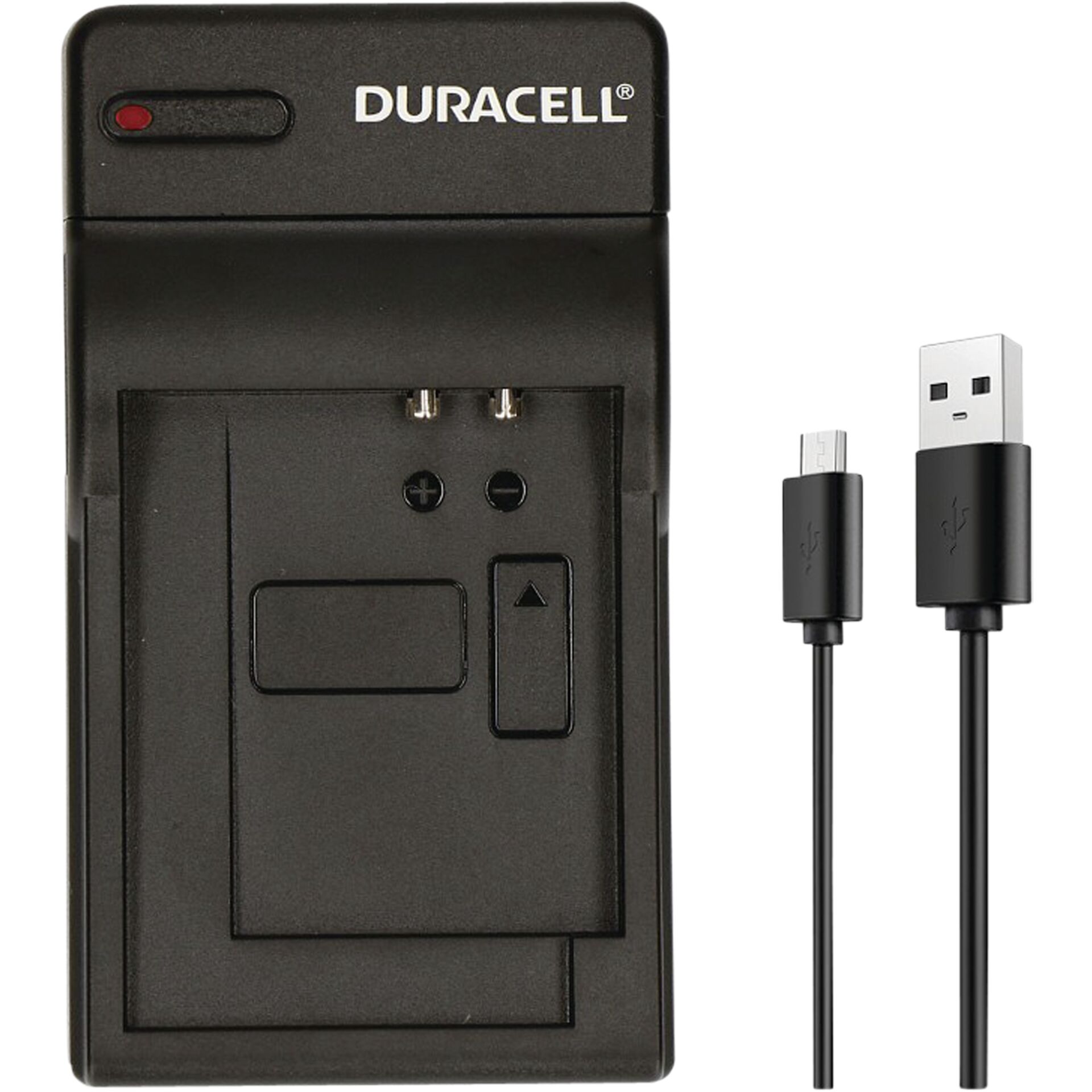 Duracell caricabatt.con cavo USB per DRPBLC12/DMW-BLC12