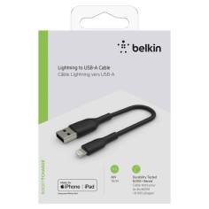 Belkin Lightning Lade/Sync cavo 15cm, PVC, nero, mfi zert.
