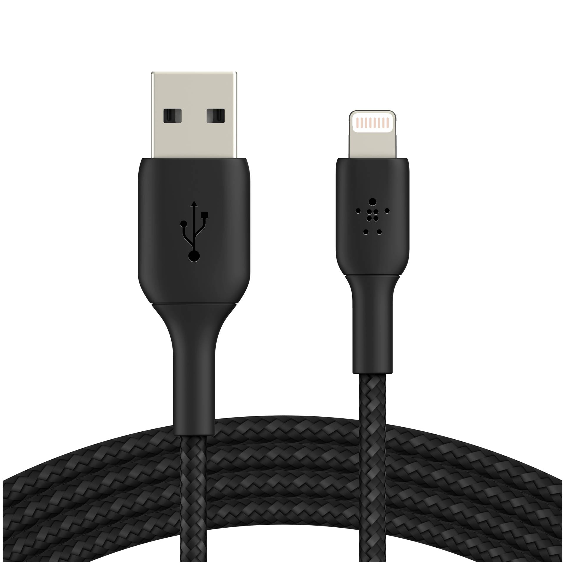 Belkin Lightning to USB-A Cable 3m, braided, mfi cert, black