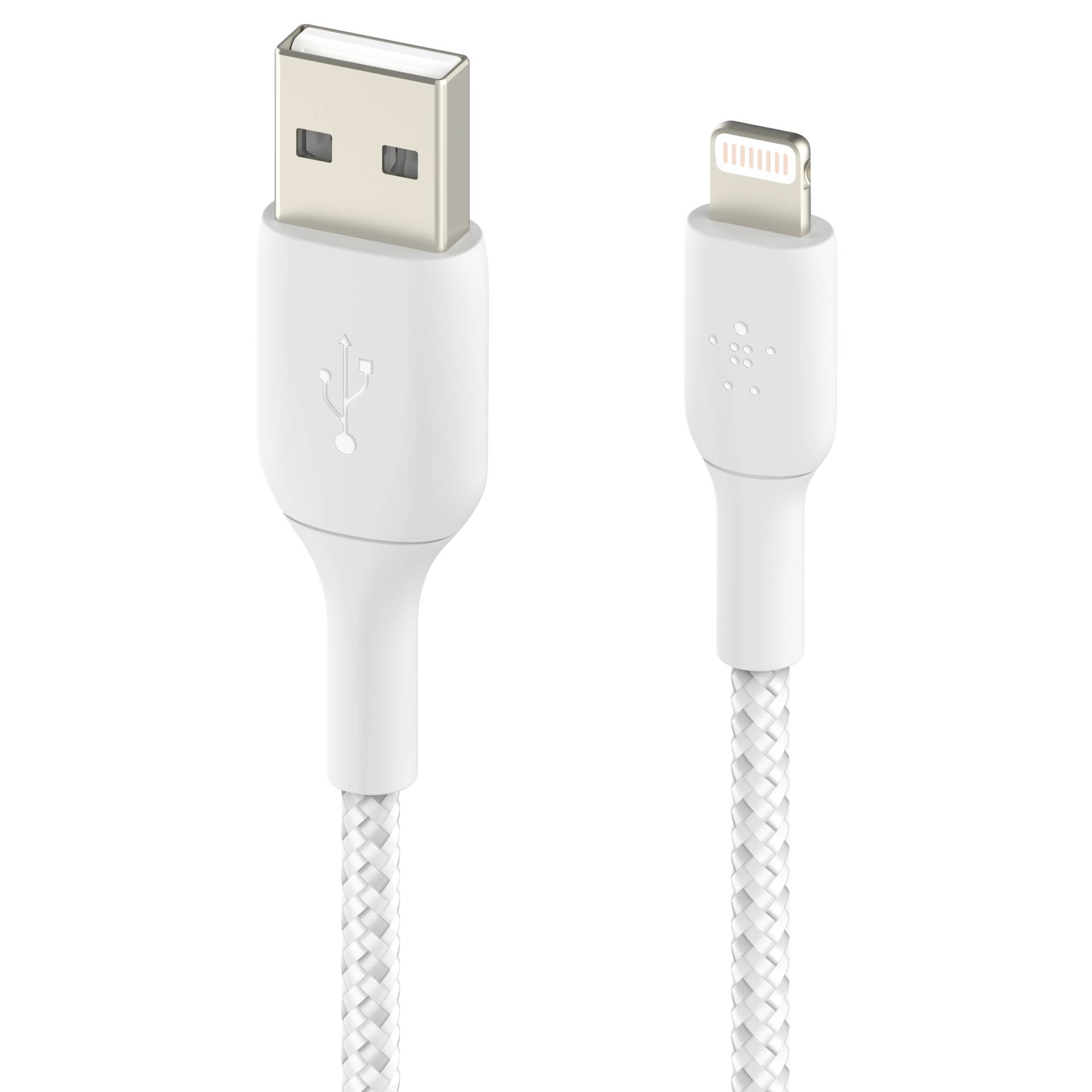 Belkin Lightning to USB-A Cable 3m, braided, mfi cert, white