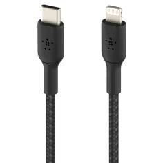 Belkin Lightning/USB-C cavo 1m ummantelt, mfi zert., nero 2