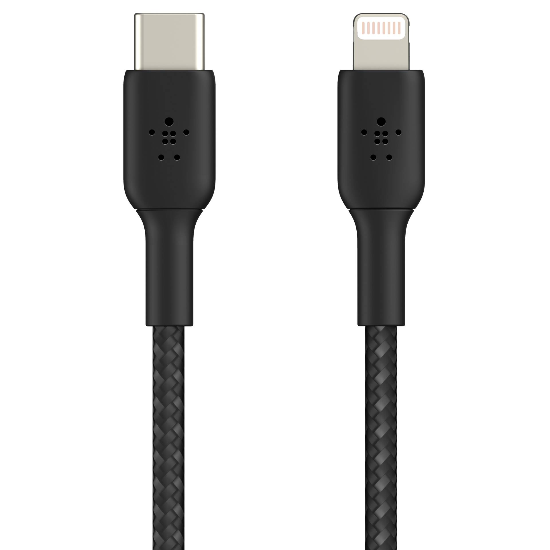 Belkin Lightning/USB-C Cable 2m braided, mfi cert., black