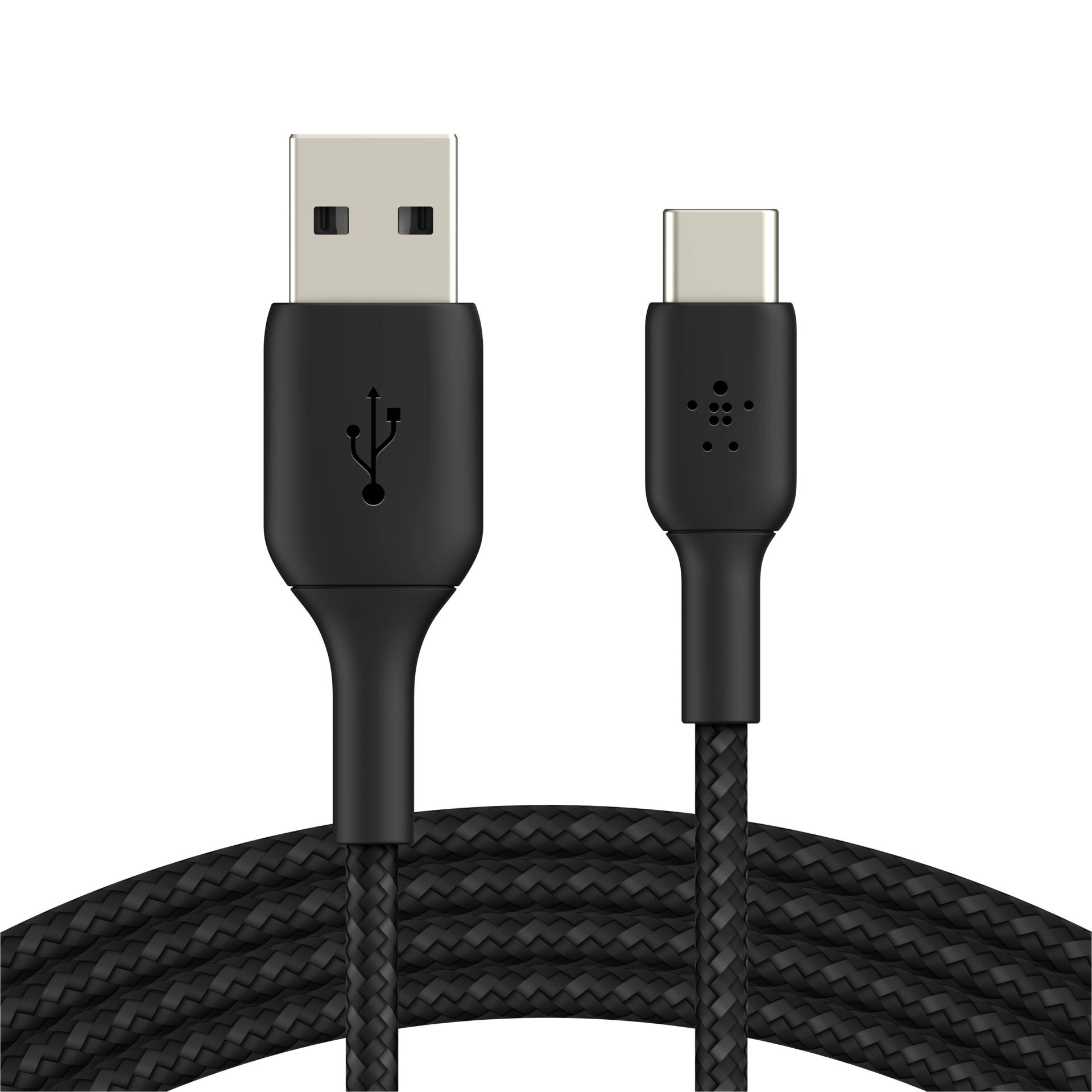 Belkin USB-C/USB-A cavo 3m rivestito nero CAB002bt3MBK