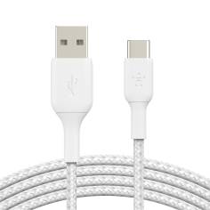 Belkin USB-C/USB-A cavo 3m rivestito bian. CAB002bt3MWH