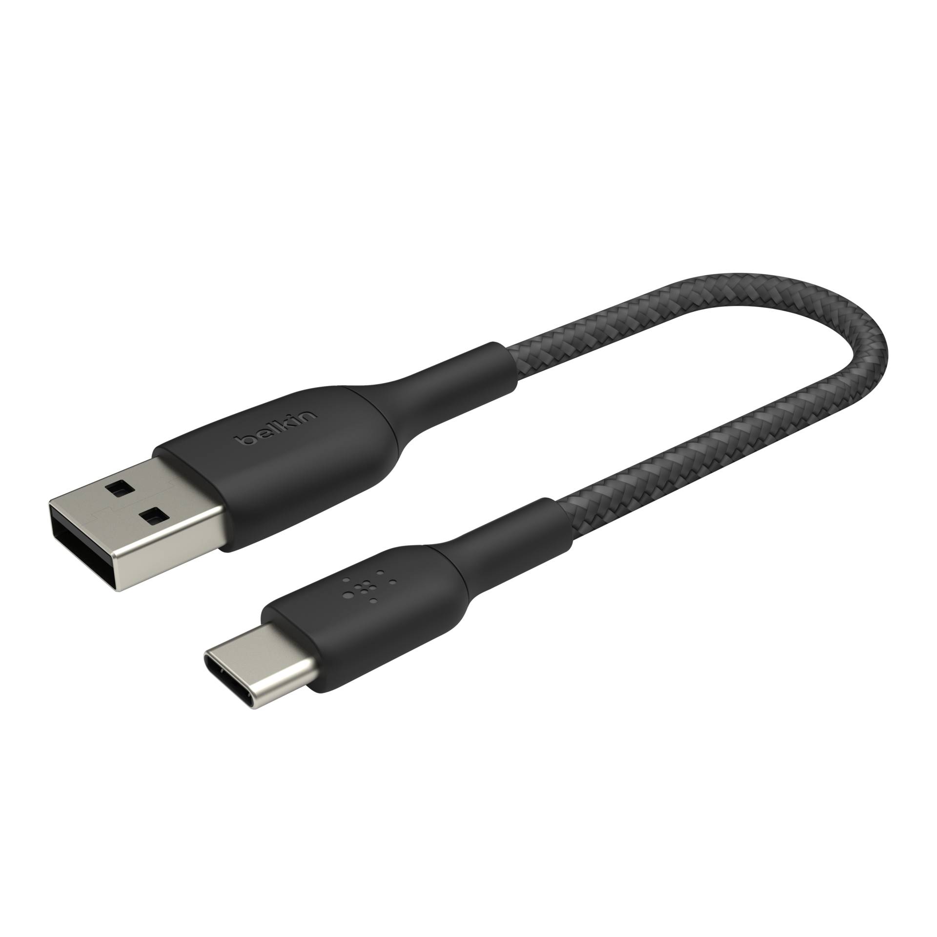 Belkin USB-C/USB-A cavo 15cm rivestito nero CAB002bt0MBK