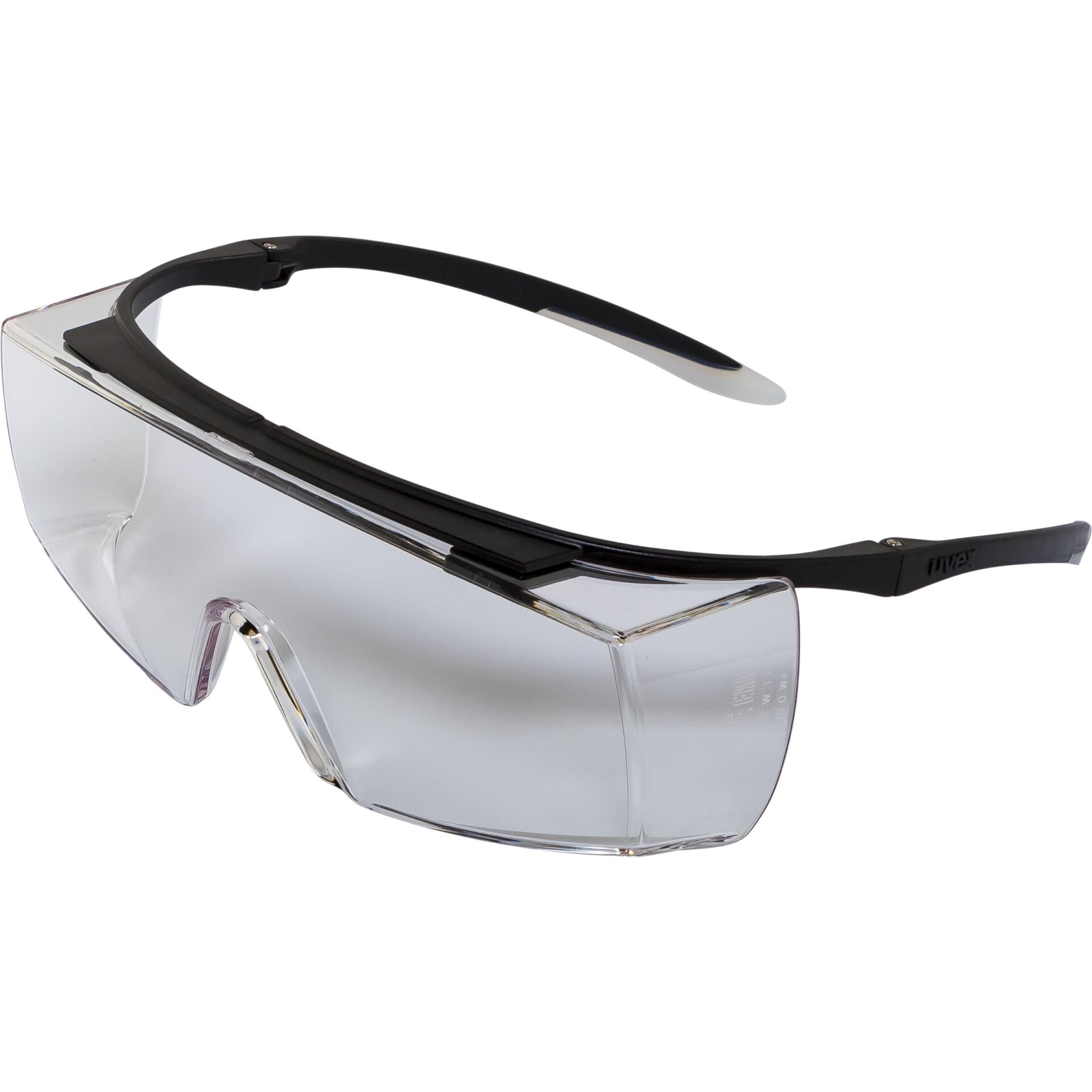uvex occhiali a mascherina super f OTG nero/trasparente