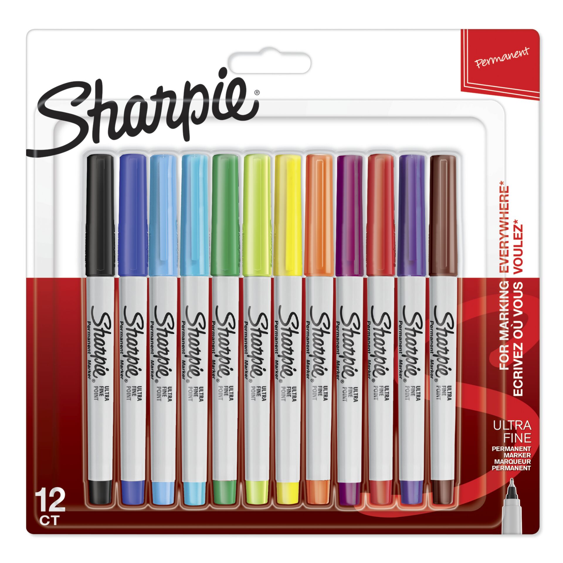 1x12 Sharpie Permanentmarker UF 12 colours